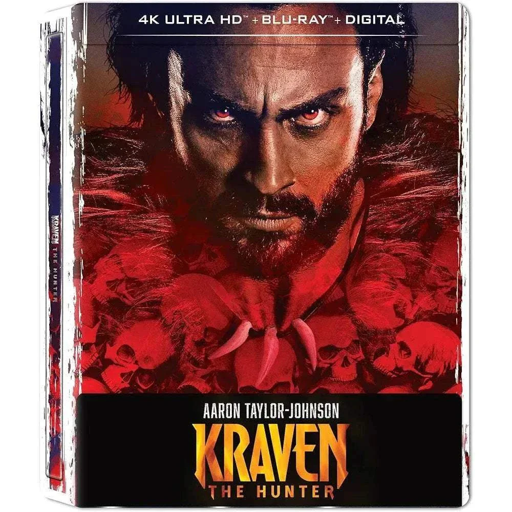 Kraven The Hunter 4K UHD + Blu-Ray + Digital Steelbook