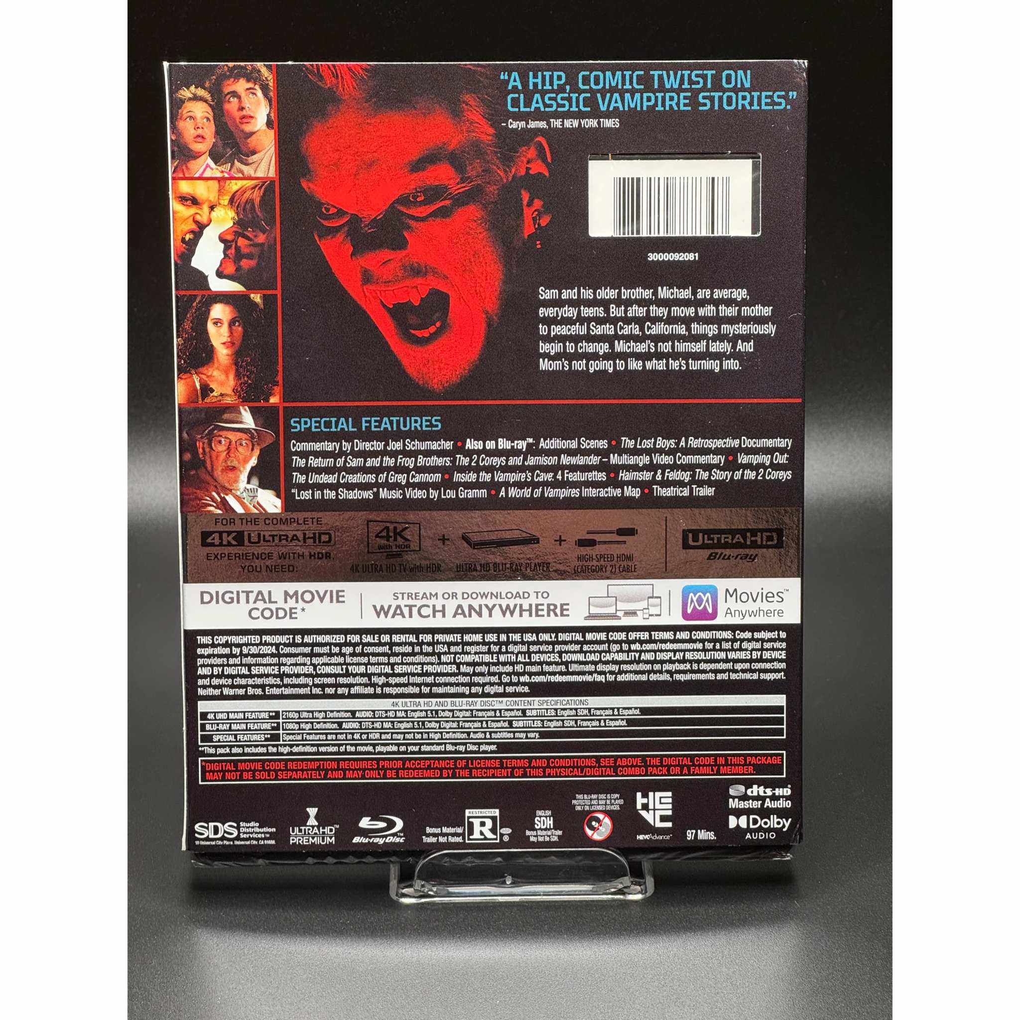 Lost Boys 4K UHD + Blu-Ray (PRE-OWNED) with Slipcover - Image 2