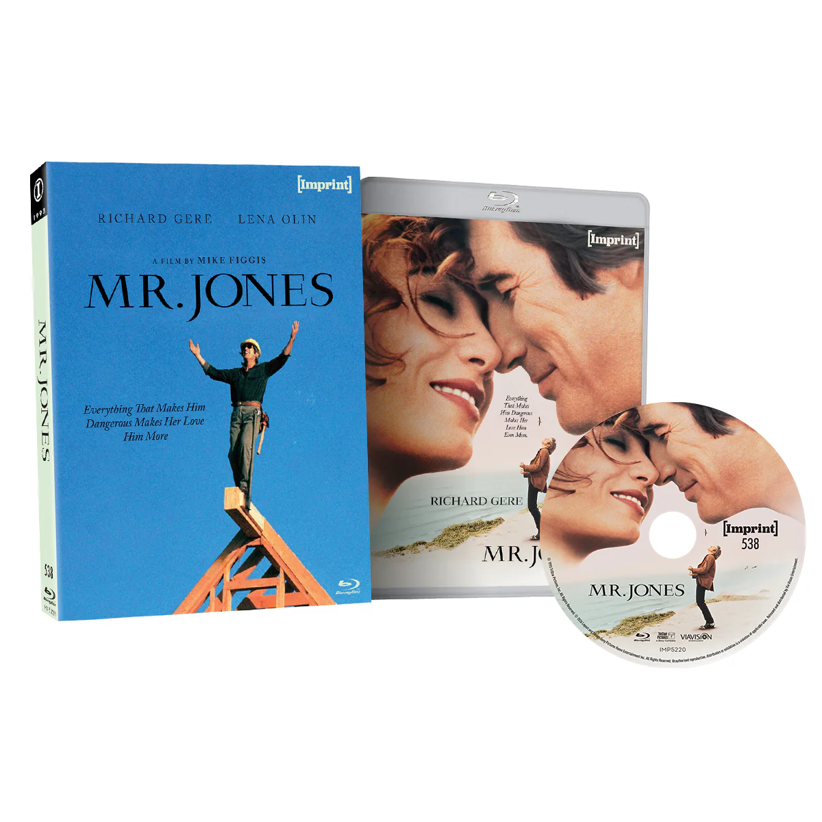 Mr. Jones (1993) Blu-ray w/ Limited Edition Slipcover (Imprint Films) [REGION FREE]
