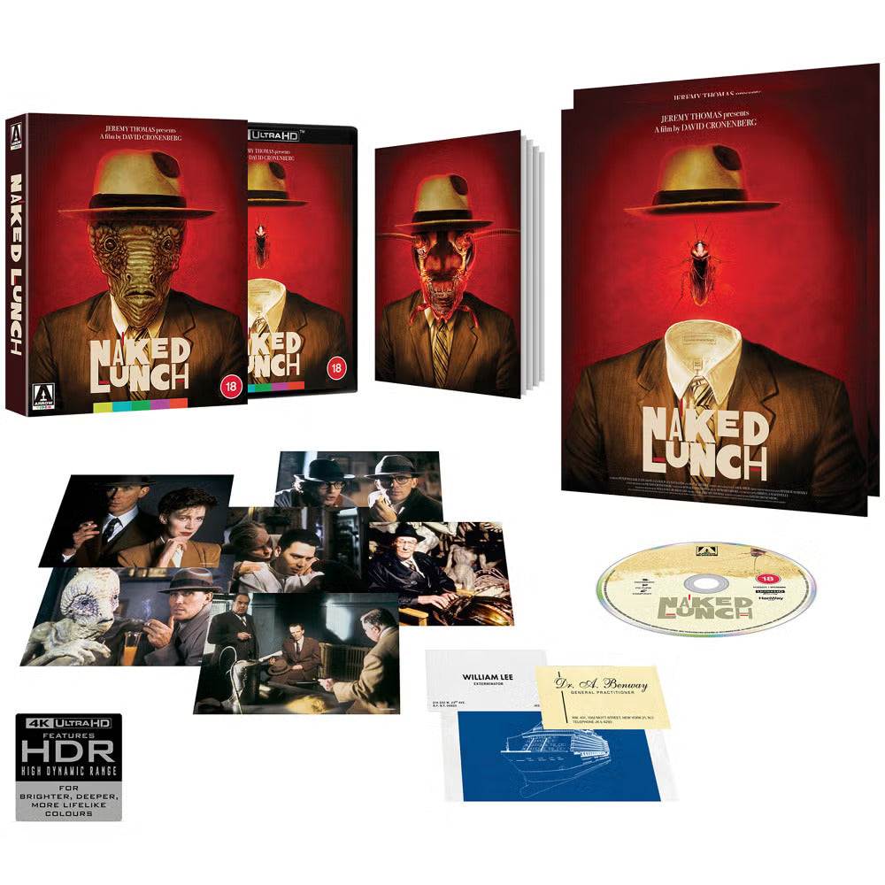Naked Lunch Limited Edition 4K Ultra HD w/ Rigid Slipcase + Extras (Arrow Films UK)