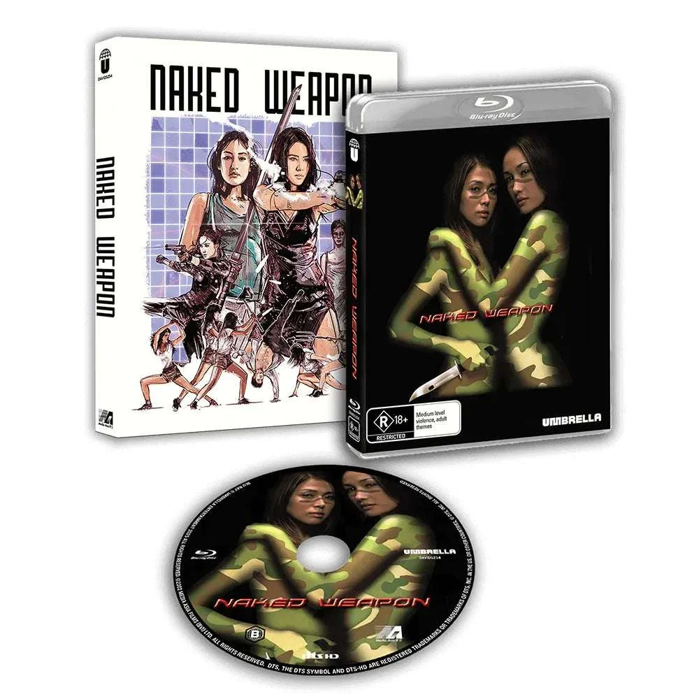 Naked Weapon (2002) Blu-Ray w/ Limited Edition Slipcover (Umbrella Entertainment) [REGION FREE]