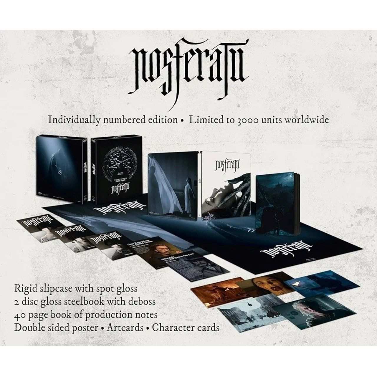Nosferatu Ultimate Collectors Edition (UK) Steelbook 4K Ultra HD + Blu-Ray w/ Rigid Slipcase + Extras [REGION FREE]