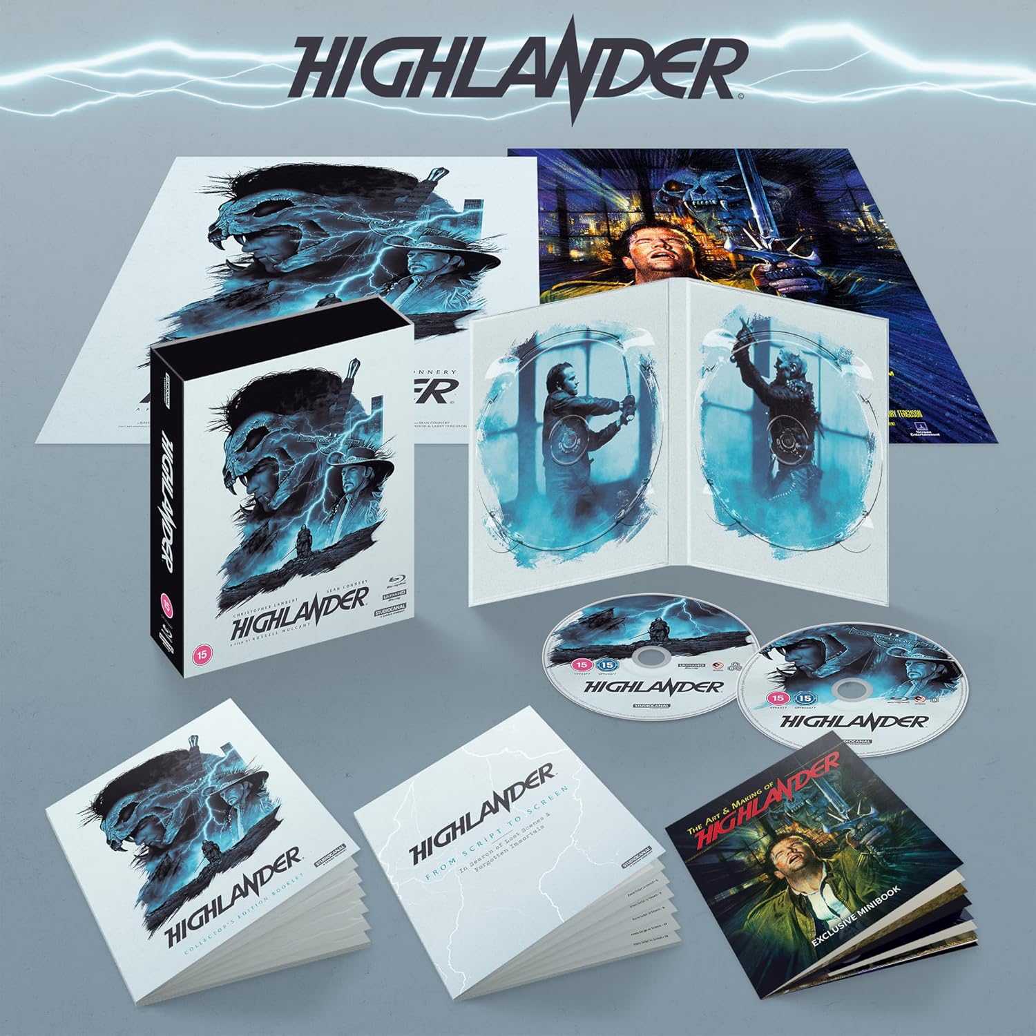 PRE-ORDER: Highlander (1986) 40th Anniversary Collectors Edition 4K UHD + Blu-Ray (Studio Canal UK) [REGION FREE/REGION B]
