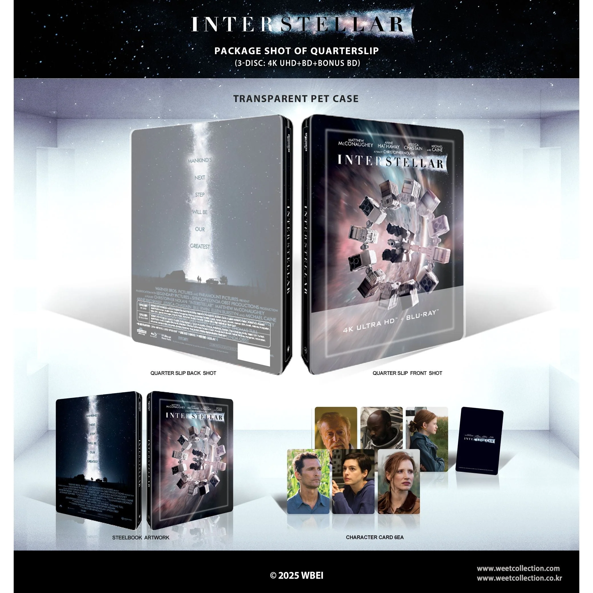 PRE-ORDER: Interstellar [C QUARTERSLIP] Steelbook 4K UHD + Blu-Ray (WeET Collection Exclusive No. 31)