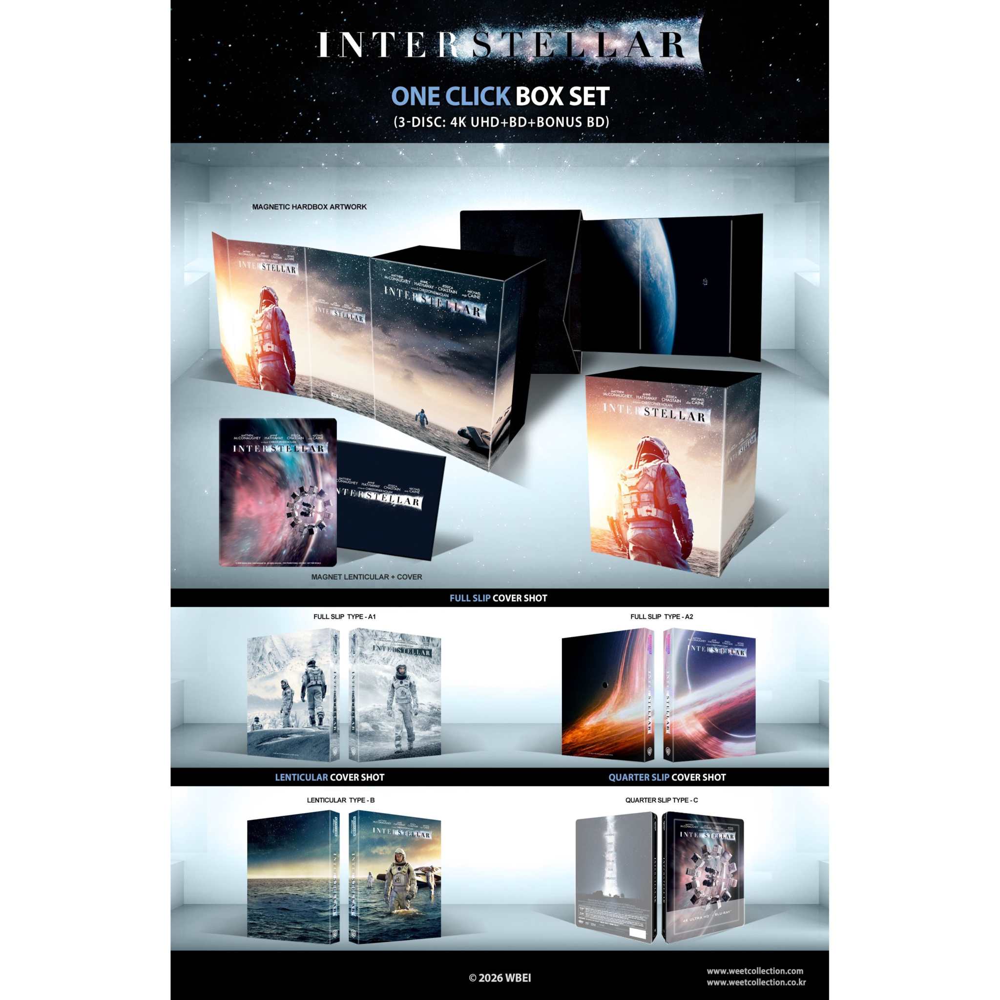 PRE-ORDER: Interstellar [ONE-CLICK] Steelbook 4K UHD + Blu-Ray (WeET Collection Exclusive No. 31)