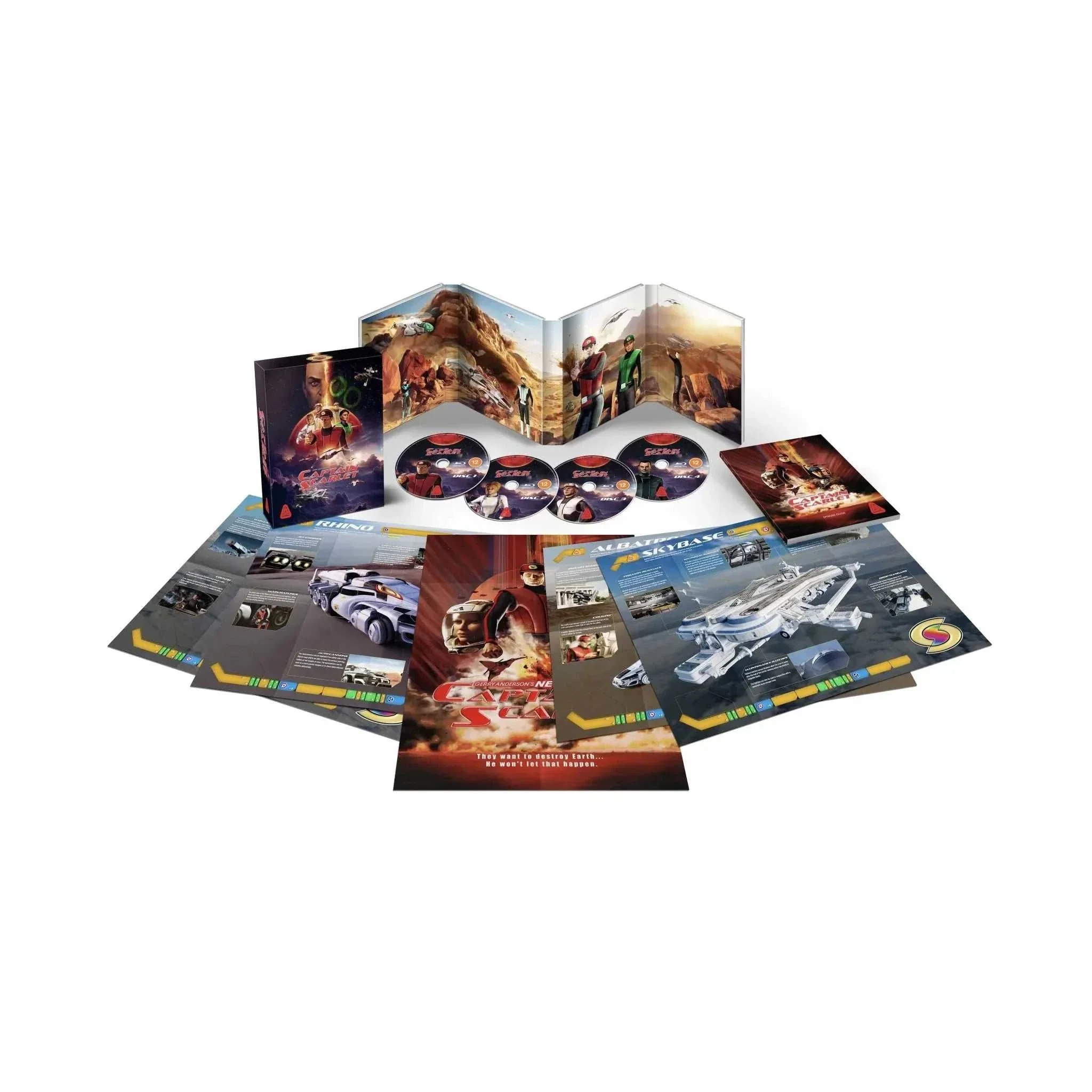 PRE-ORDER: New Captain Scarlet Series 1 to 2 Complete Collection Limited Collectors Edition Blu-Ray (Gerry Anderson UK) [REGION FREE]