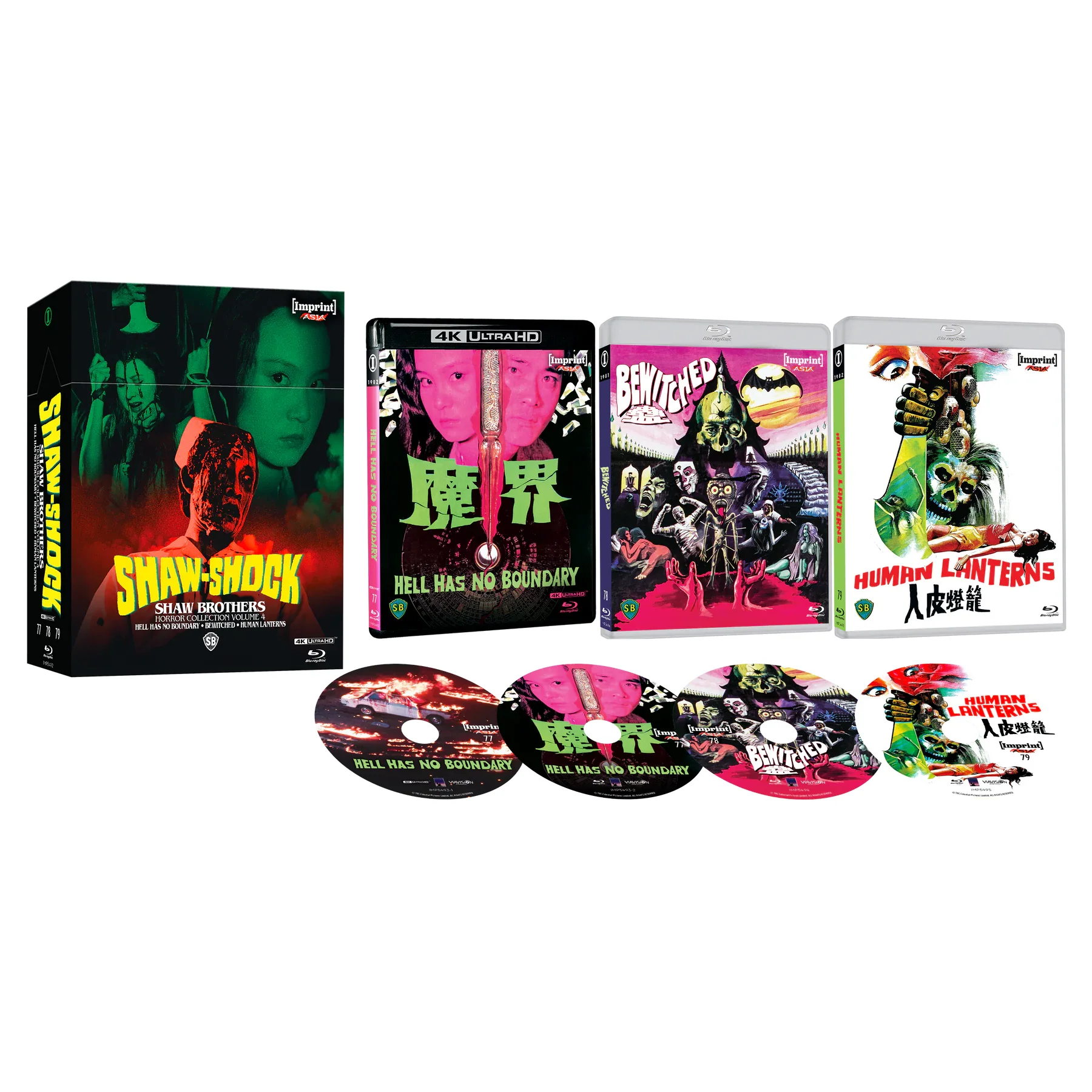 PRE-ORDER: Shaw-Shock: Shaw Brothers Horror Collection - Volume Four (1981 - 1982) Limited Edition 4K UHD + Blu-Ray Hardbox (Imprint Asia) [REGION FREE]