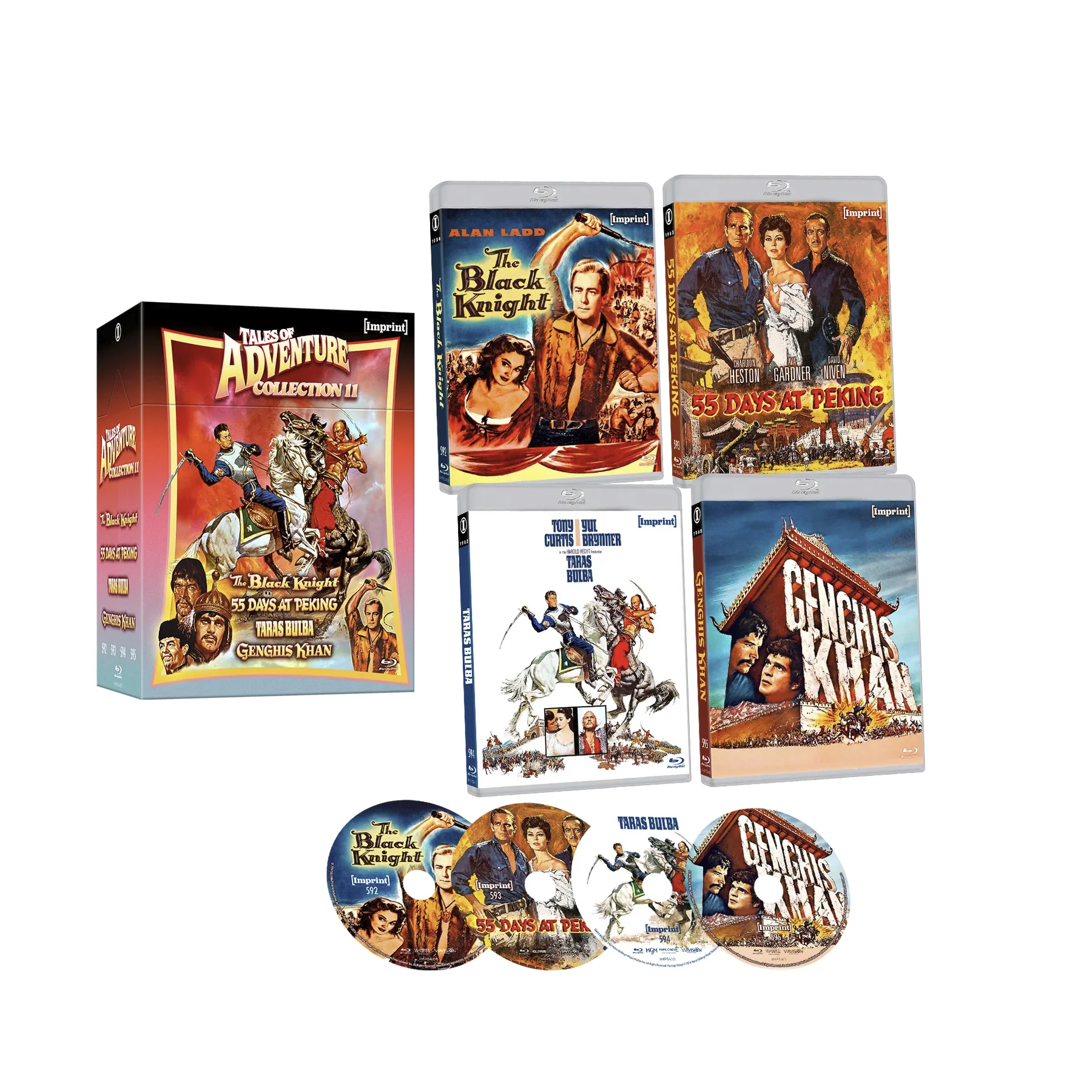 PRE-ORDER: Tales of Adventure - Collection 11 (1954 - 1965) Limited Edition 4-Disc Blu-Ray Hardbox (Imprint Films) [REGION FREE]