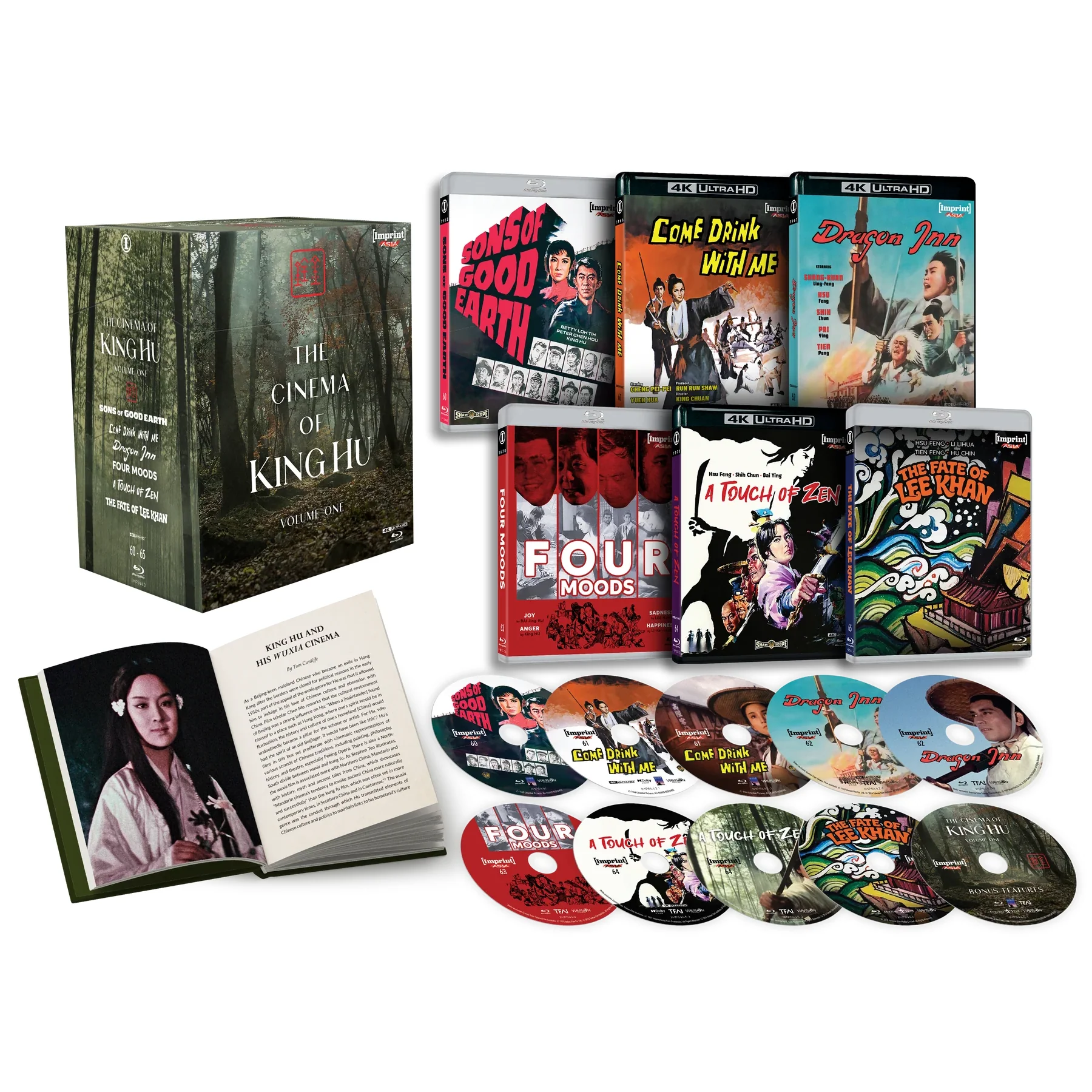 PRE-ORDER: The Cinema Of King Hu: Volume One (1965 - 1973) Limited Edition 4K UHD + Blu-Ray Hardbox + Hardcover Booklet (Imprint Asia) [REGION FREE]