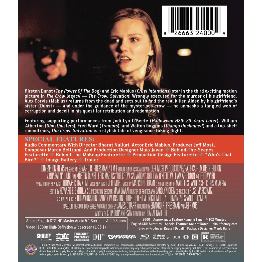 PRE-ORDER: The Crow: Salvation Blu-Ray (Scream! Factory) - Image 3