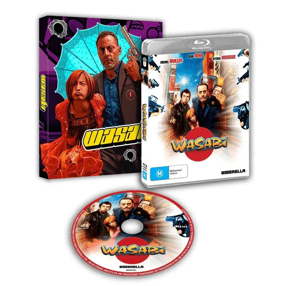 Wasabi (2001) Blu-Ray w/ Limited Edition Slipcover (Umbrella Entertainment) [REGION FREE]