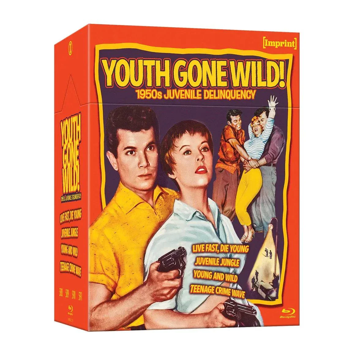 PRE-ORDER: Youth Gone Wild - 1950s Juvenile Delinquency (1955 - 1958) Limited Edition 4-Disc Blu-Ray Hardbox + Booklet (Imprint Films) [REGION FREE] - Image 2