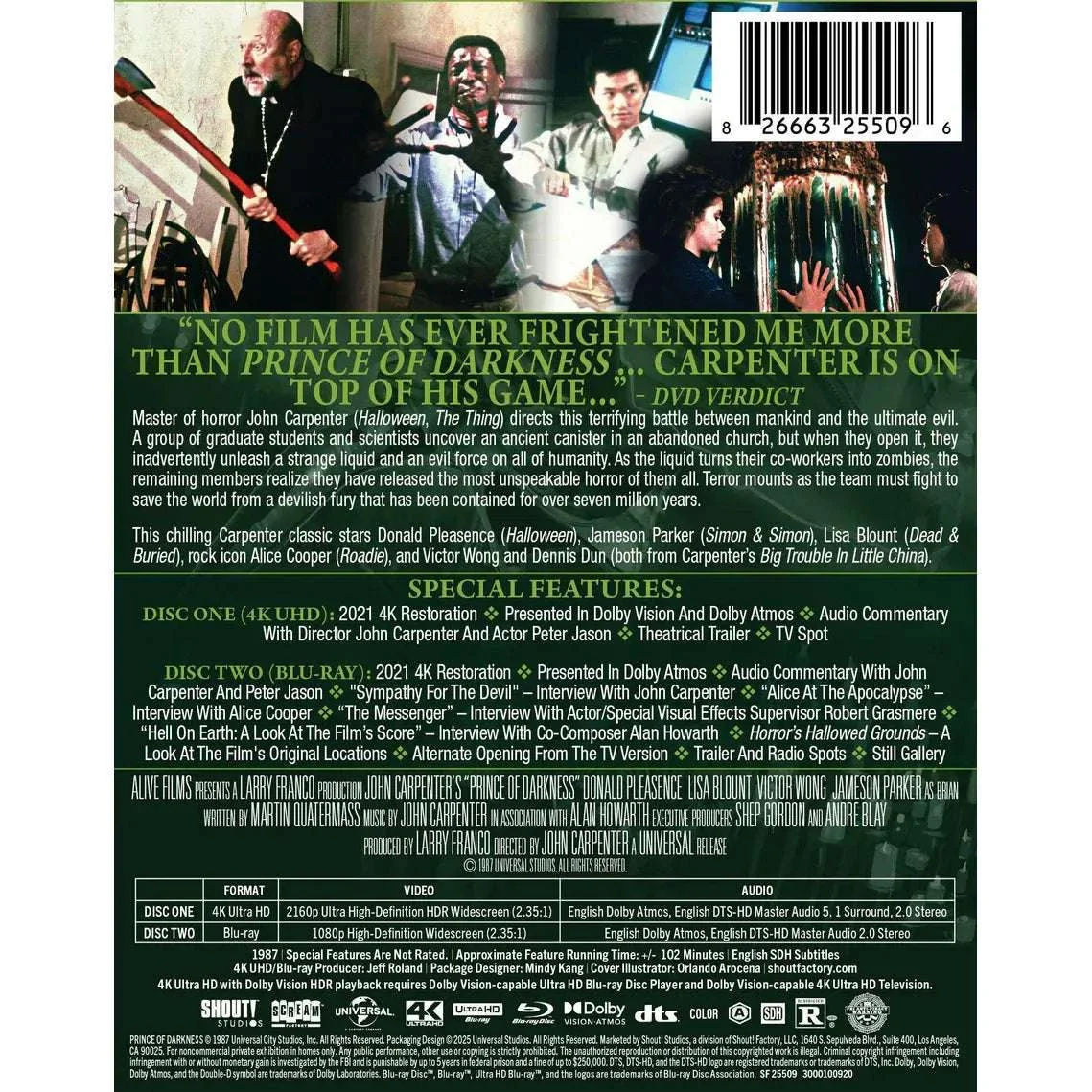 Prince of Darkness 4K UHD + Blu-Ray (Limited Edition Steelbook) [Scream Factory] - Image 2