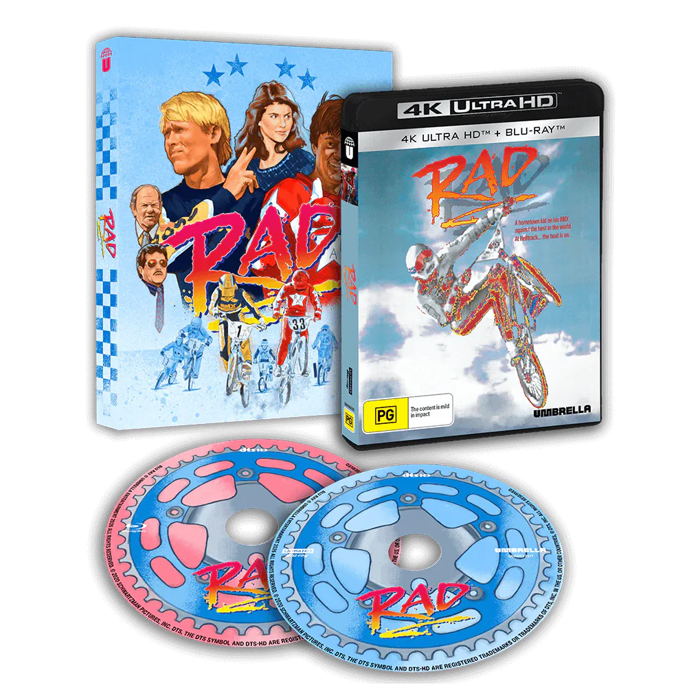 Rad (1986) 4K & Blu-Ray w/ Slipcover (Umbrella Entertainment) [REGION FREE]
