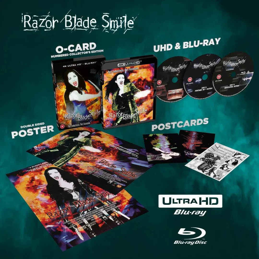 Razor Blade Smile Limited Edition 4K UHD + Blu-Ray w/ Slipcover (Screenbound) [REGION FREE]
