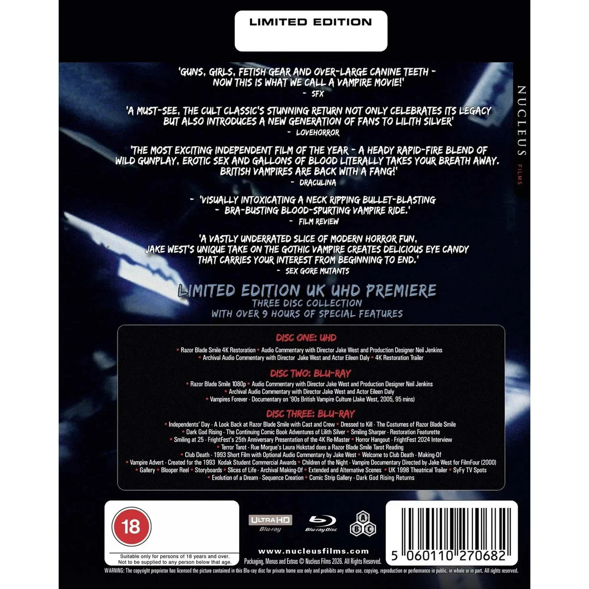 Razor Blade Smile Limited Edition 4K UHD + Blu-Ray w/ Slipcover (Screenbound) [REGION FREE] - Image 4