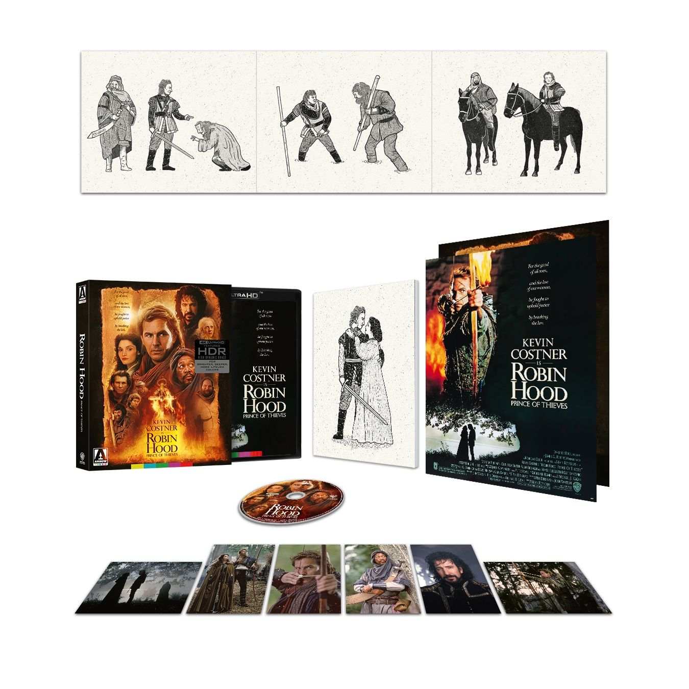 Robin Hood: Prince Of Thieves Limited Edition 4K UHD w/ Slipcase + Extras (Arrow Video US)