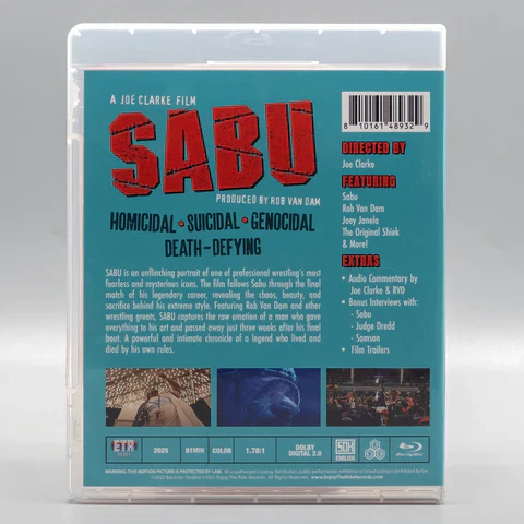 Sabu Blu-Ray w/ Limited Edition Slipcover (ETR Media) - Image 4