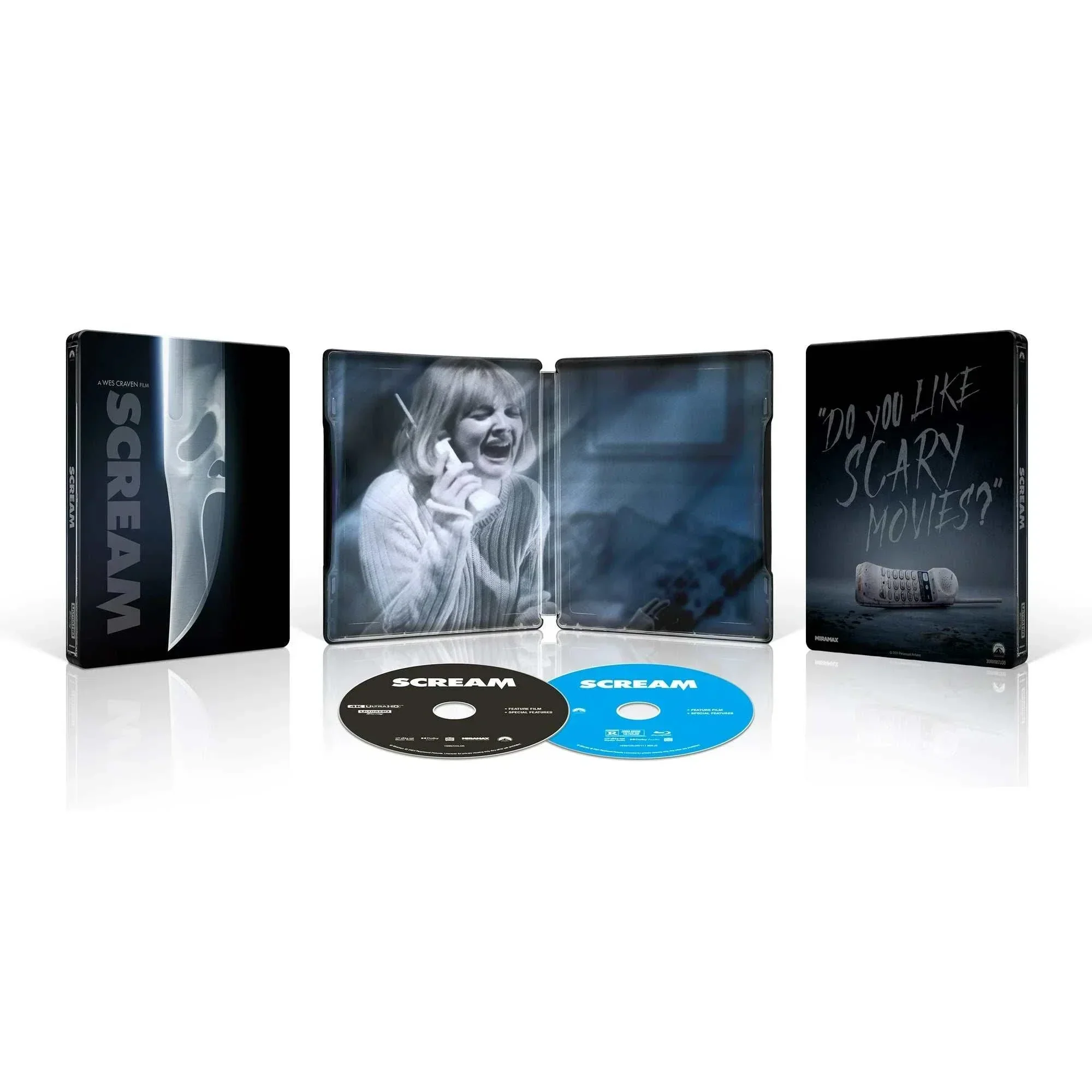 Scream (1996) 4K UHD + Blu-Ray Limited Edition Steelbook Re-Print (Miramax/Paramount US)