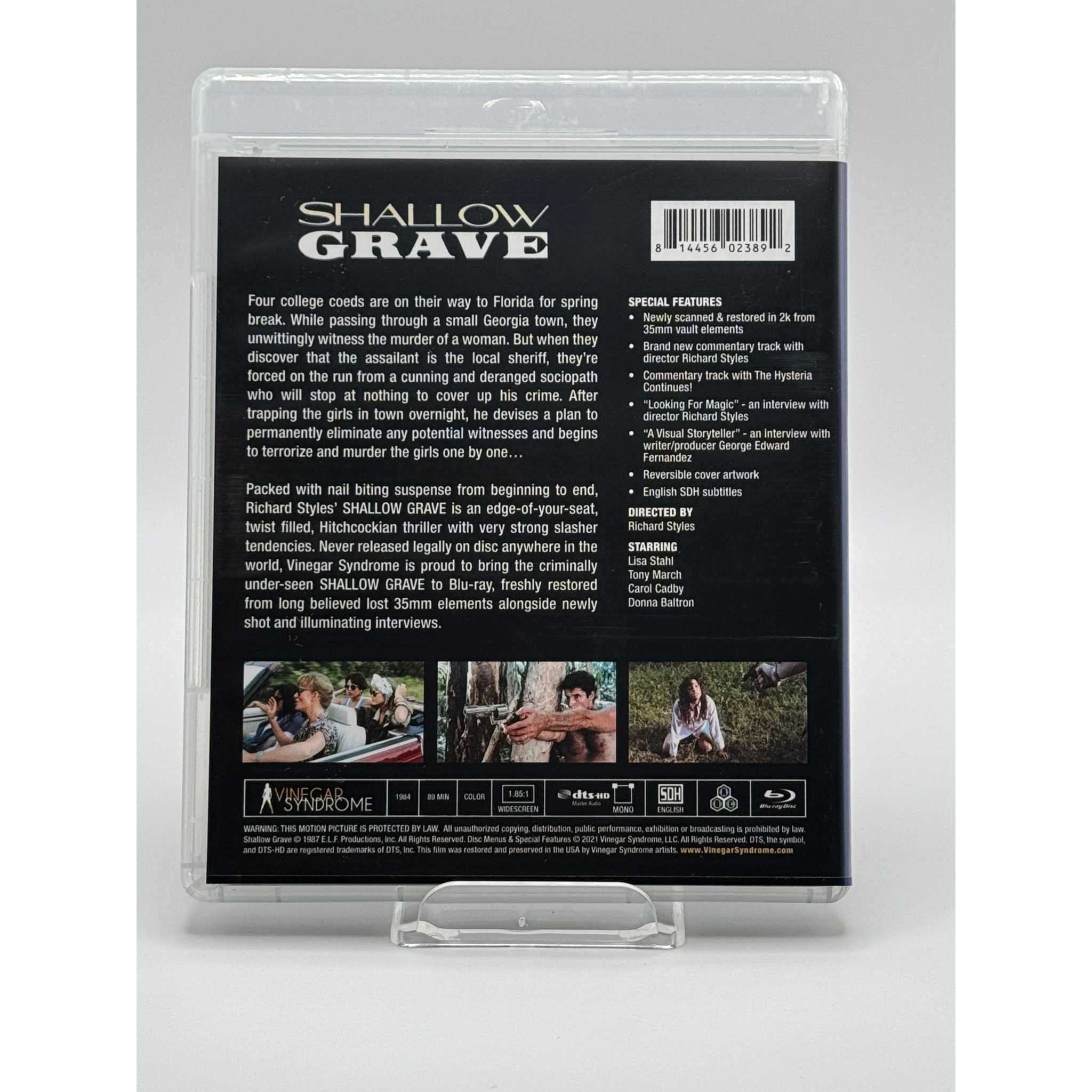 Shallow Grave Blu-Ray (USED) Vinegar Syndrome w/ Slipcover - Image 4