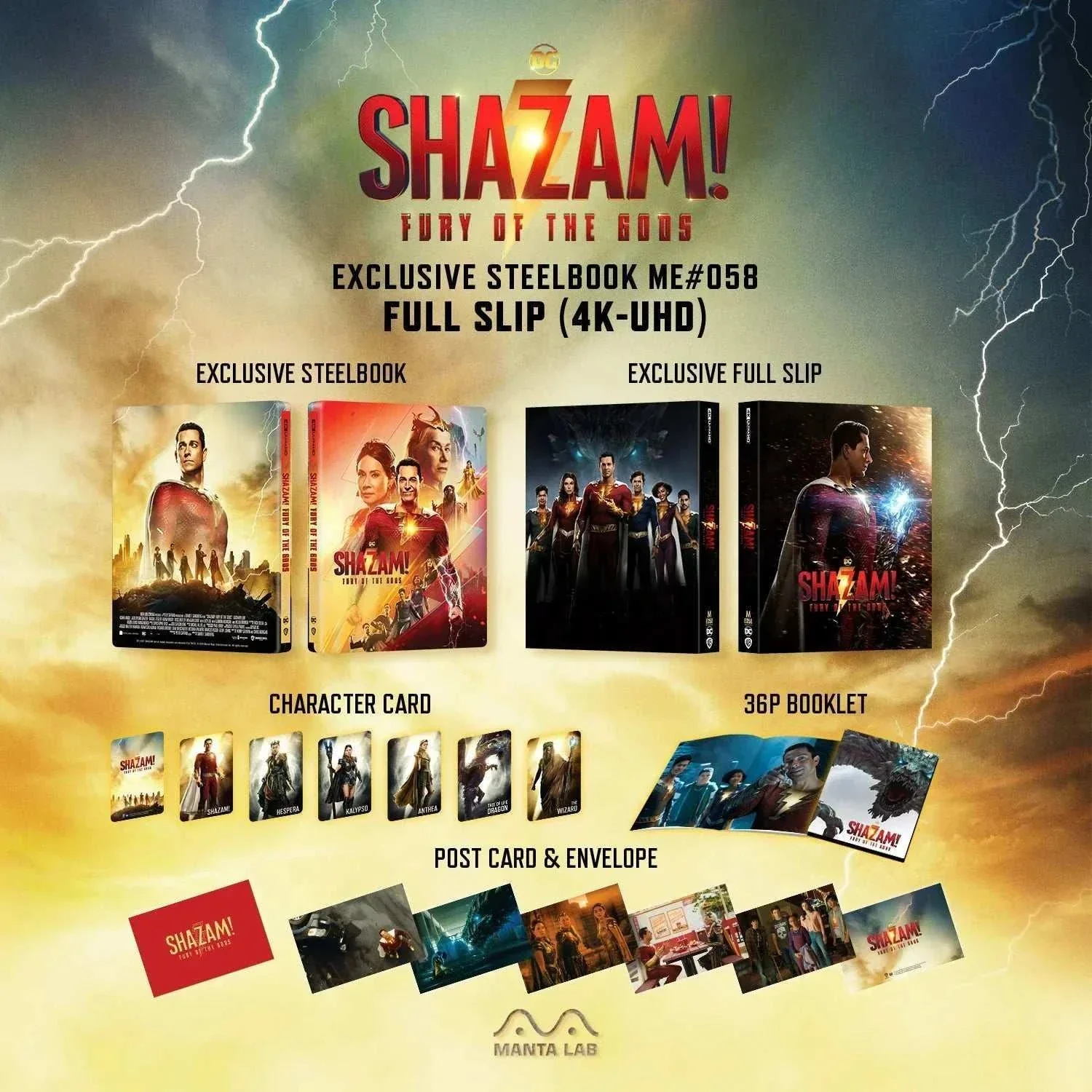 Shazam! Fury of Gods 4K UHD + Blu-Ray Steelbook - One Click (ME #58) - Image 11