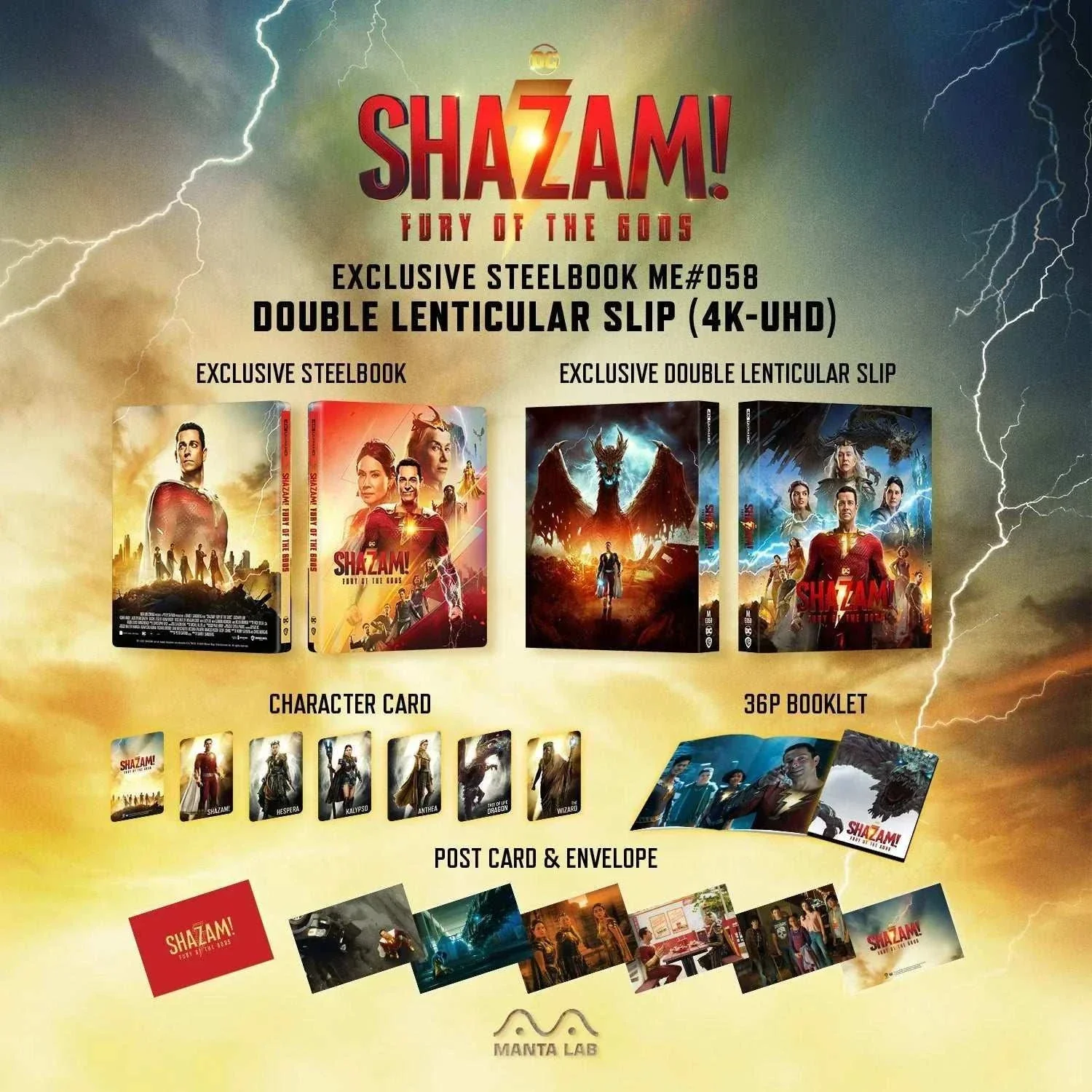 Shazam! Fury of Gods 4K UHD + Blu-Ray Steelbook - One Click (ME #58) - Image 5