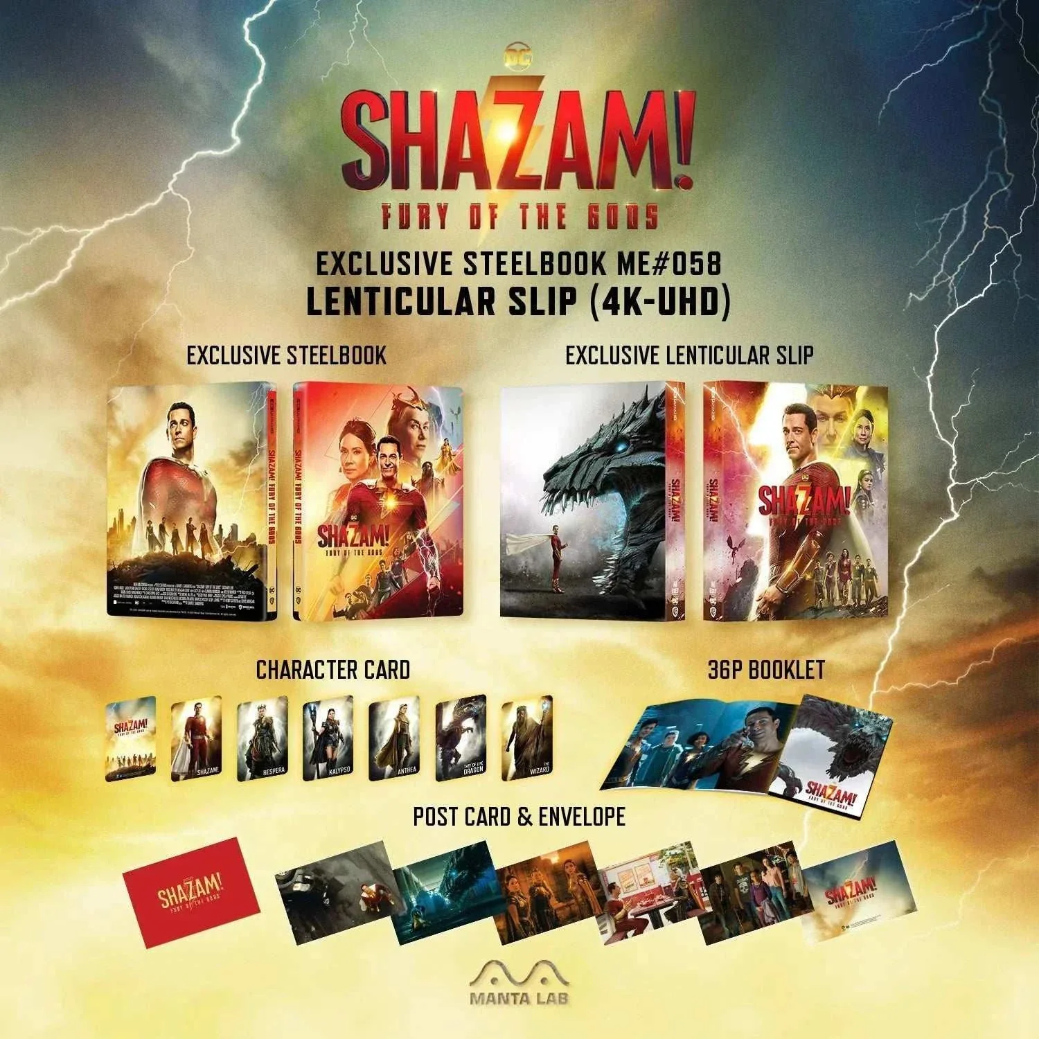 Shazam! Fury of Gods 4K UHD + Blu-Ray Steelbook - One Click (ME #58) - Image 8