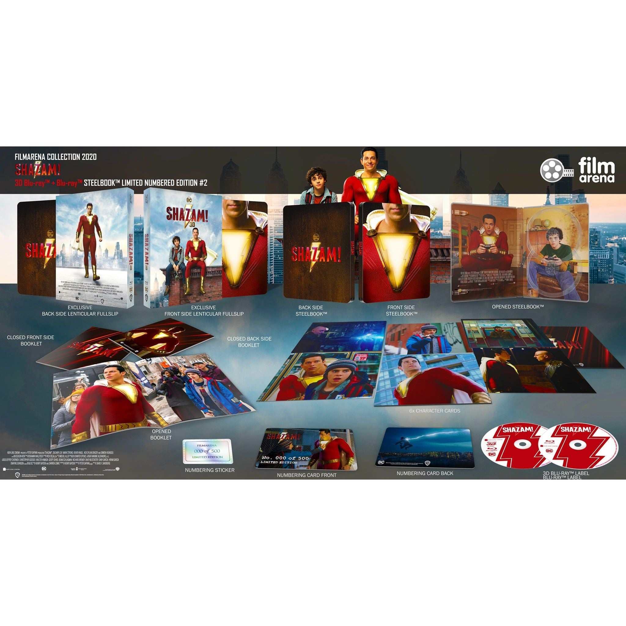 Shazam! (One-Click Hardbox) 4K UHD + Blu-Ray + 3D (Filmarena Collection #136) - Image 3
