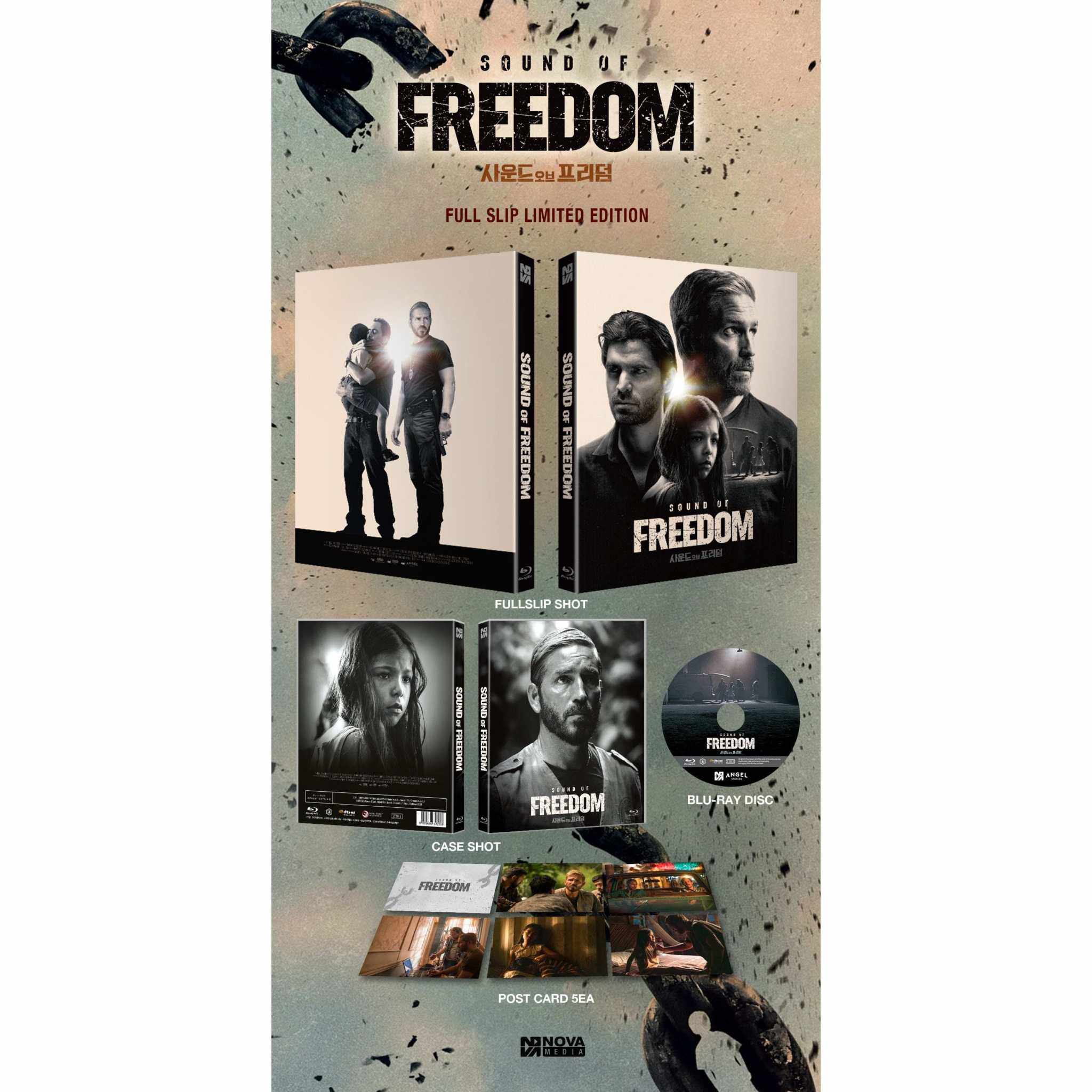 Sound of Freedom Blu-Ray Numbered Limited Edition Full Slip + Post Cards (Nova Media) - Image 2
