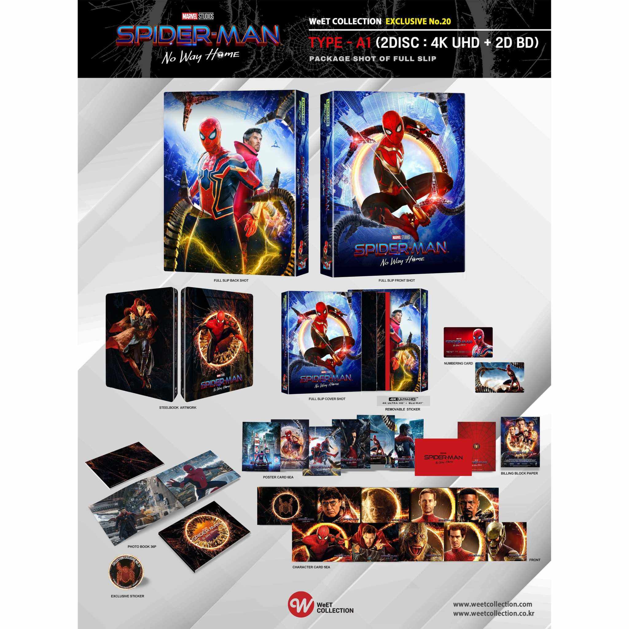 Spider-Man: No Way Home [A1 Full Slip] 4K UHD + Blu-Ray Steelbook Limited Edition (WeET Collection Exclusive #20) - Image 2
