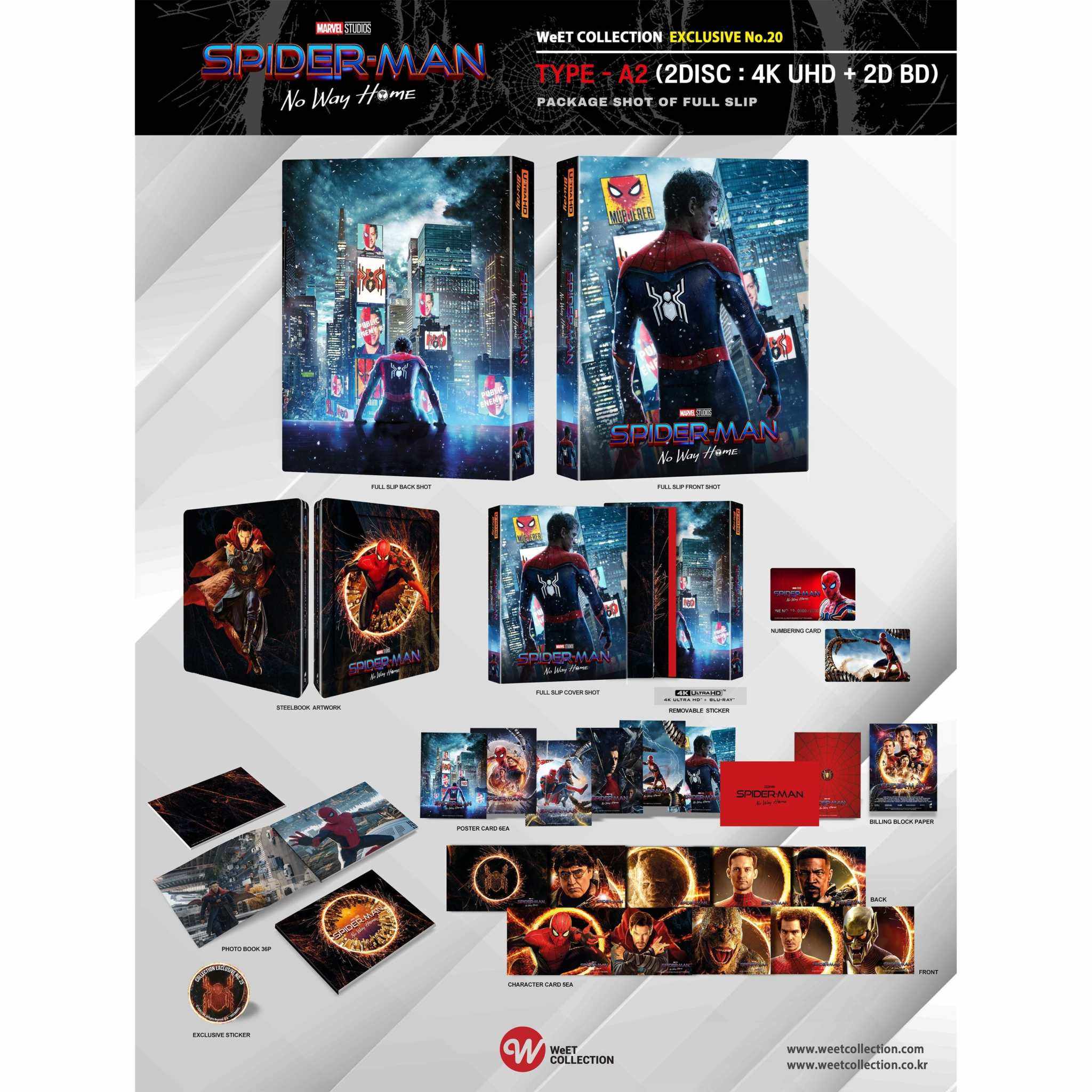 Spider-Man: No Way Home [One Click] 4K UHD + Blu-Ray Steelbook Limited Edition (WeET Collection Exclusive #20) - Image 7