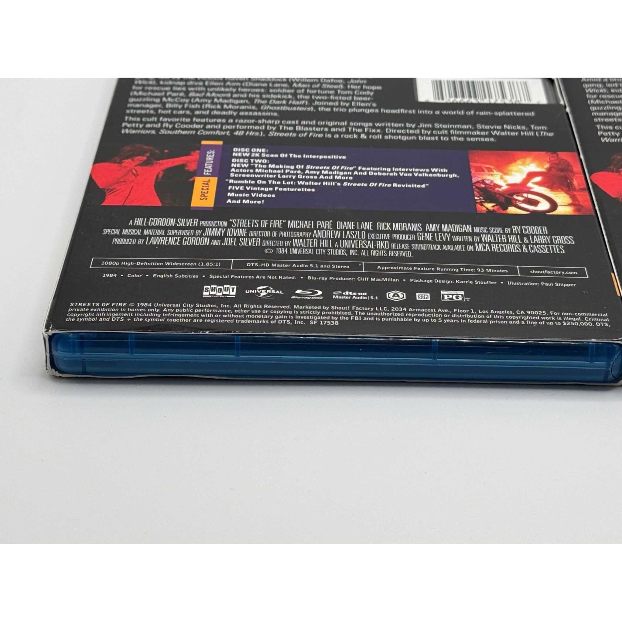 Streets of Fire Blu-Ray (USED) Shout Factory w/ Slipcover - Image 10