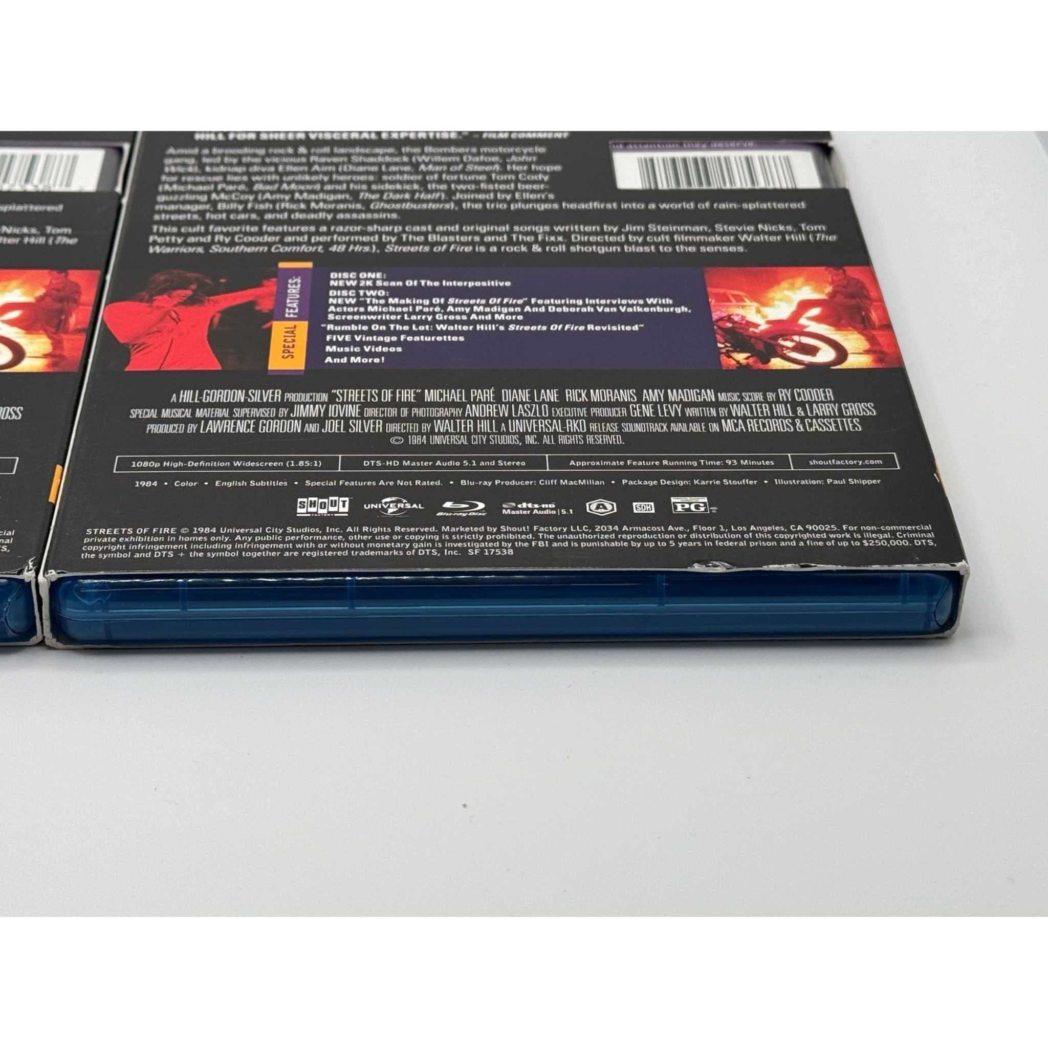 Streets of Fire Blu-Ray (USED) Shout Factory w/ Slipcover - Image 7