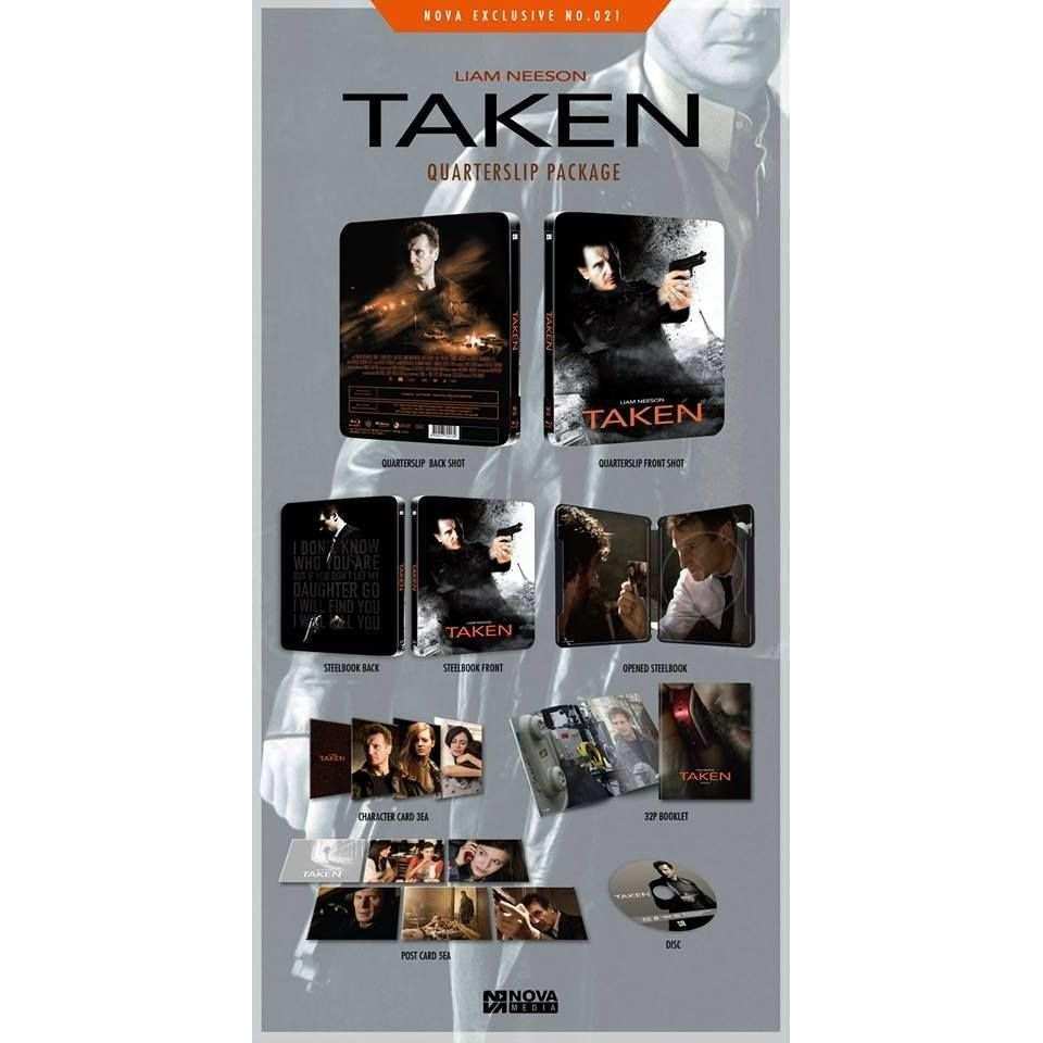 Taken Limited Edition Steelbook Blu-Ray w/ 1/4 Slip + Extras (Nova Media) - Image 2