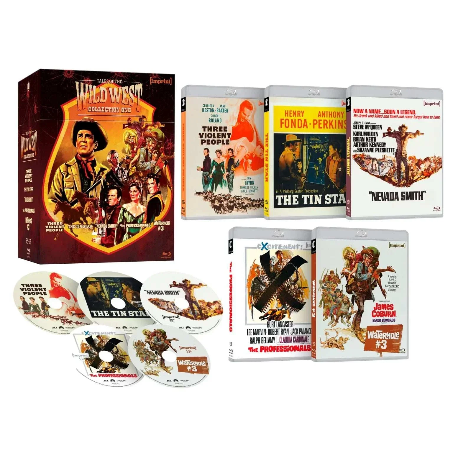 Tales of the Wild West: Collection One (1956 – 1967) 5-Disc Blu-Ray Hardbox (Imprint Films) [REGION FREE]