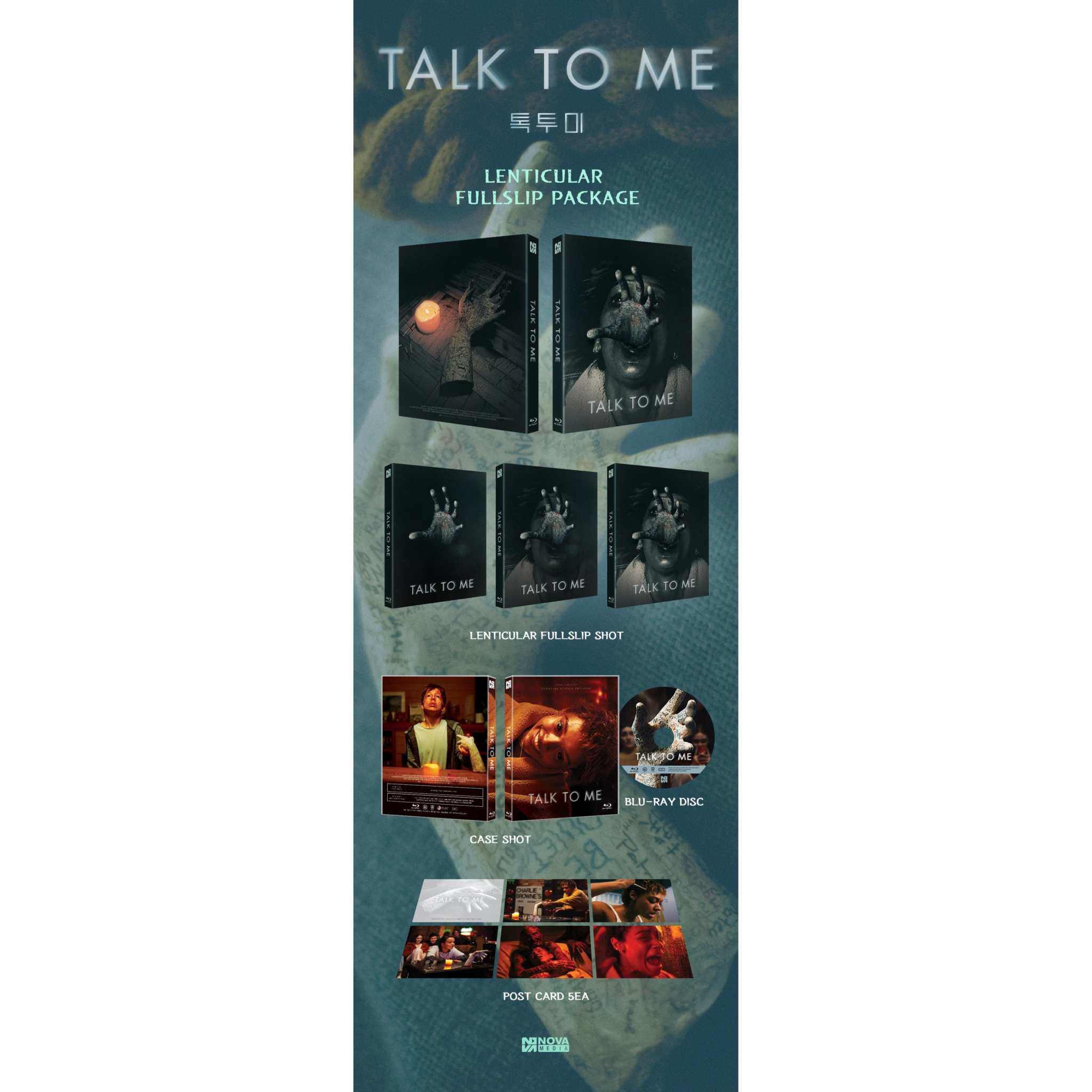 Talk to Me Blu-Ray Numbered Limited Edition LENTICULAR Full Slip + Post Cards (Nova Media) - Image 2
