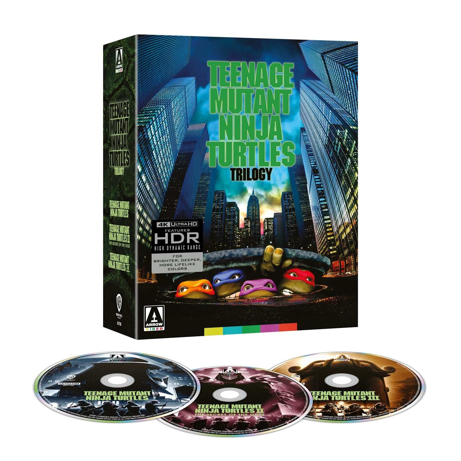 Teenage Mutant Ninja Turtles Trilogy 4K UHD Limited Edition Box Set + Extras (Arrow Video US) - Image 2