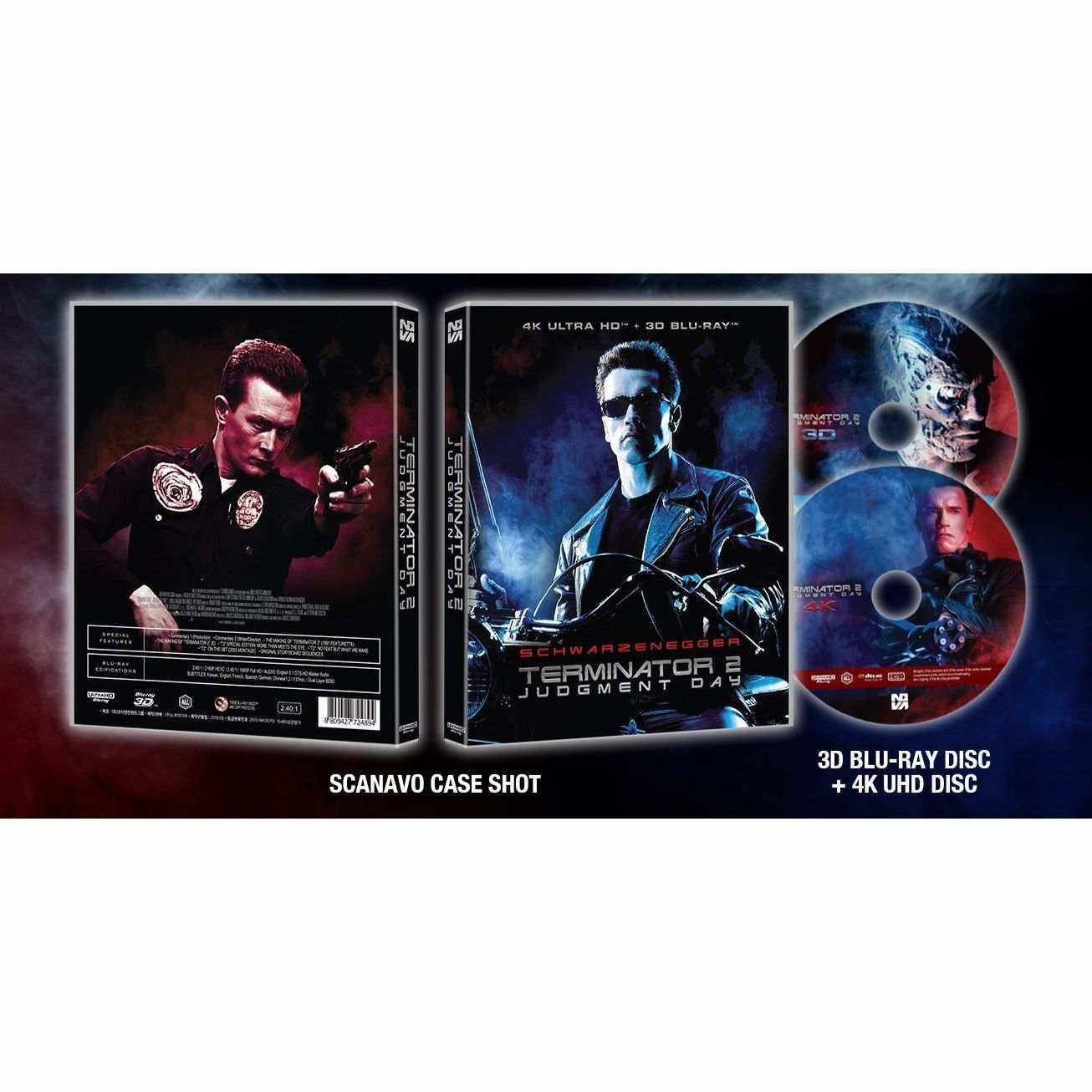 Terminator 2: Judgment Day 4K UHD + 3D Blu-Ray Scanavo Full Slip Edition (Nova Media) - Image 2
