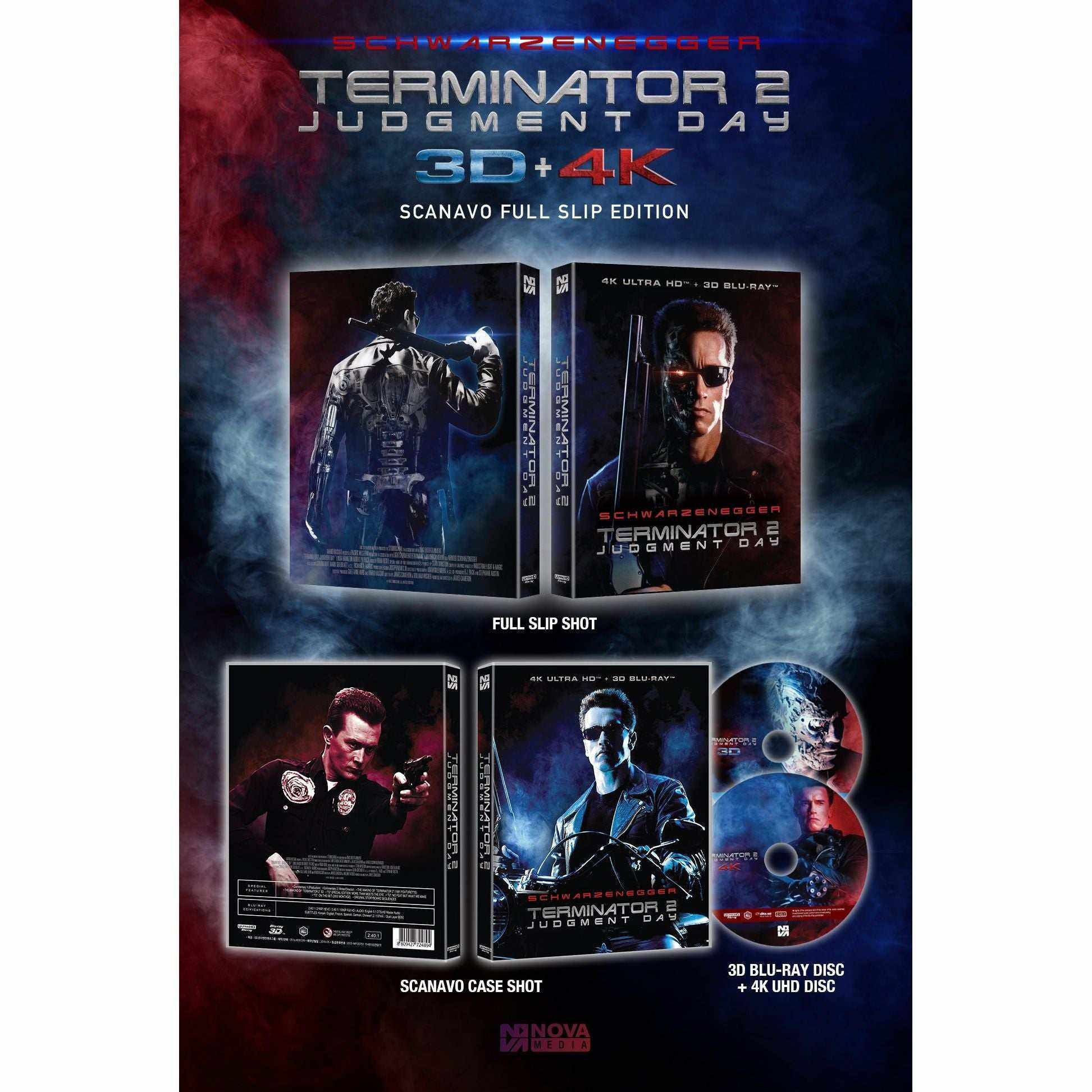 Terminator 2: Judgment Day 4K UHD + 3D Blu-Ray Scanavo Full Slip Edition (Nova Media) - Image 3
