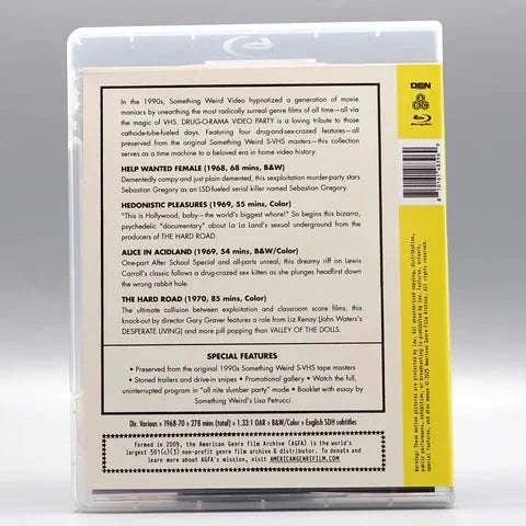 The American Genre Film Archive (AGFA) - Drug-O-Rama Video Party Blu-Ray w/ Slipcover - Image 5