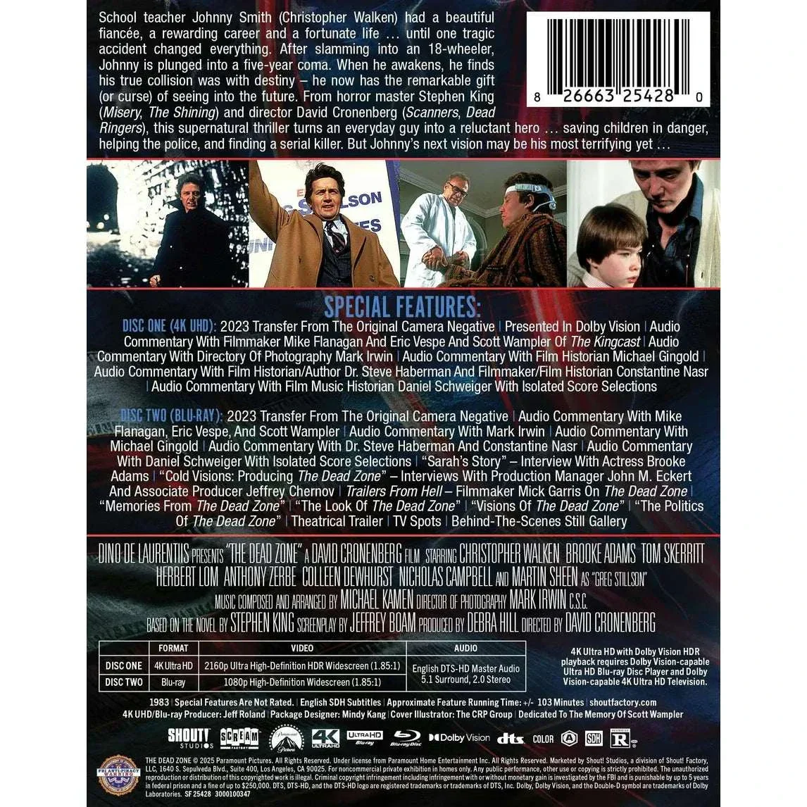The Dead Zone (Limited Edition Steelbook) 4K UHD + Blu-Ray [Scream Factory] - Image 3