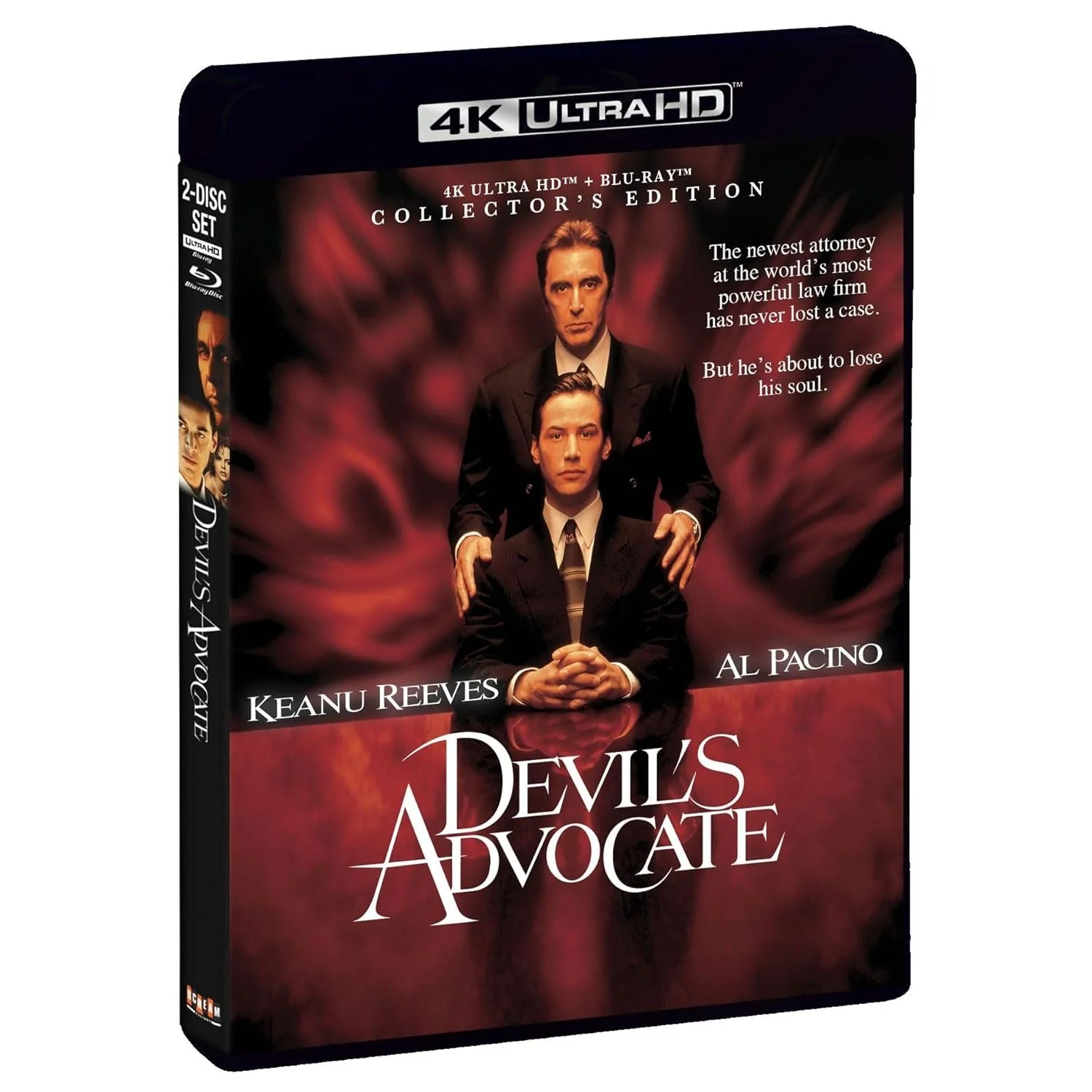 The Devil's Advocate (1997) Collector's Edition 4K UHD + Blu-ray w/ Slipcover (Scream Factory) - Image 2