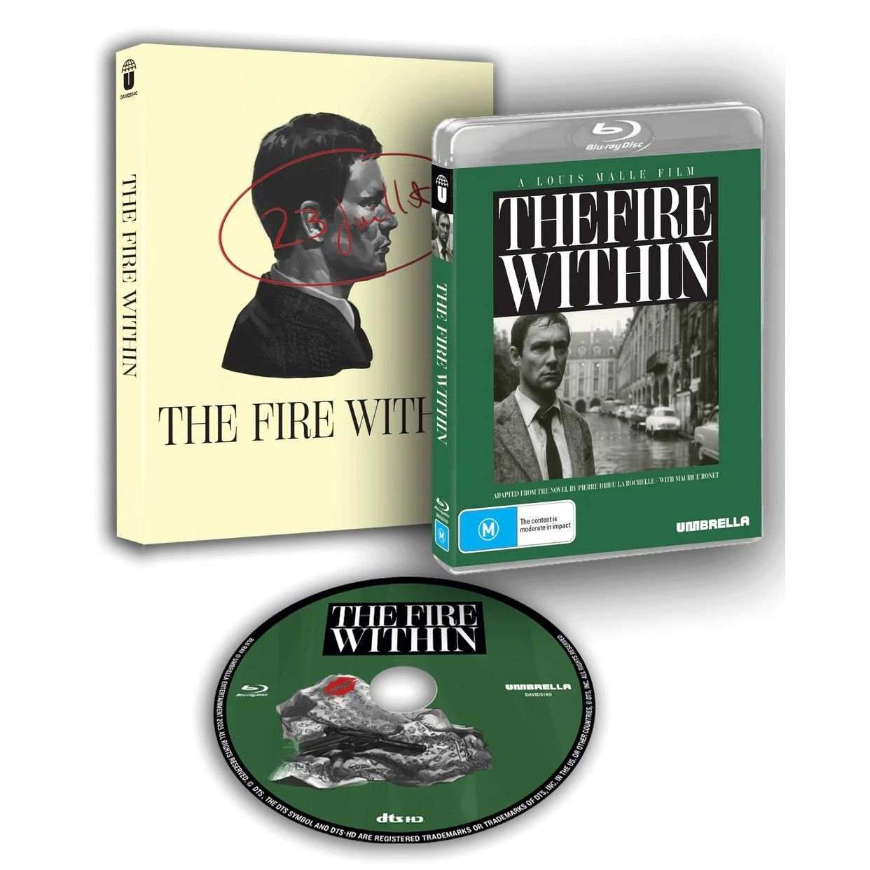 The Fire Within (Le Feu Follet) (1963) Blu-Ray w/ Limited Edition Slipcover (Umbrella Entertainment) [REGION B]