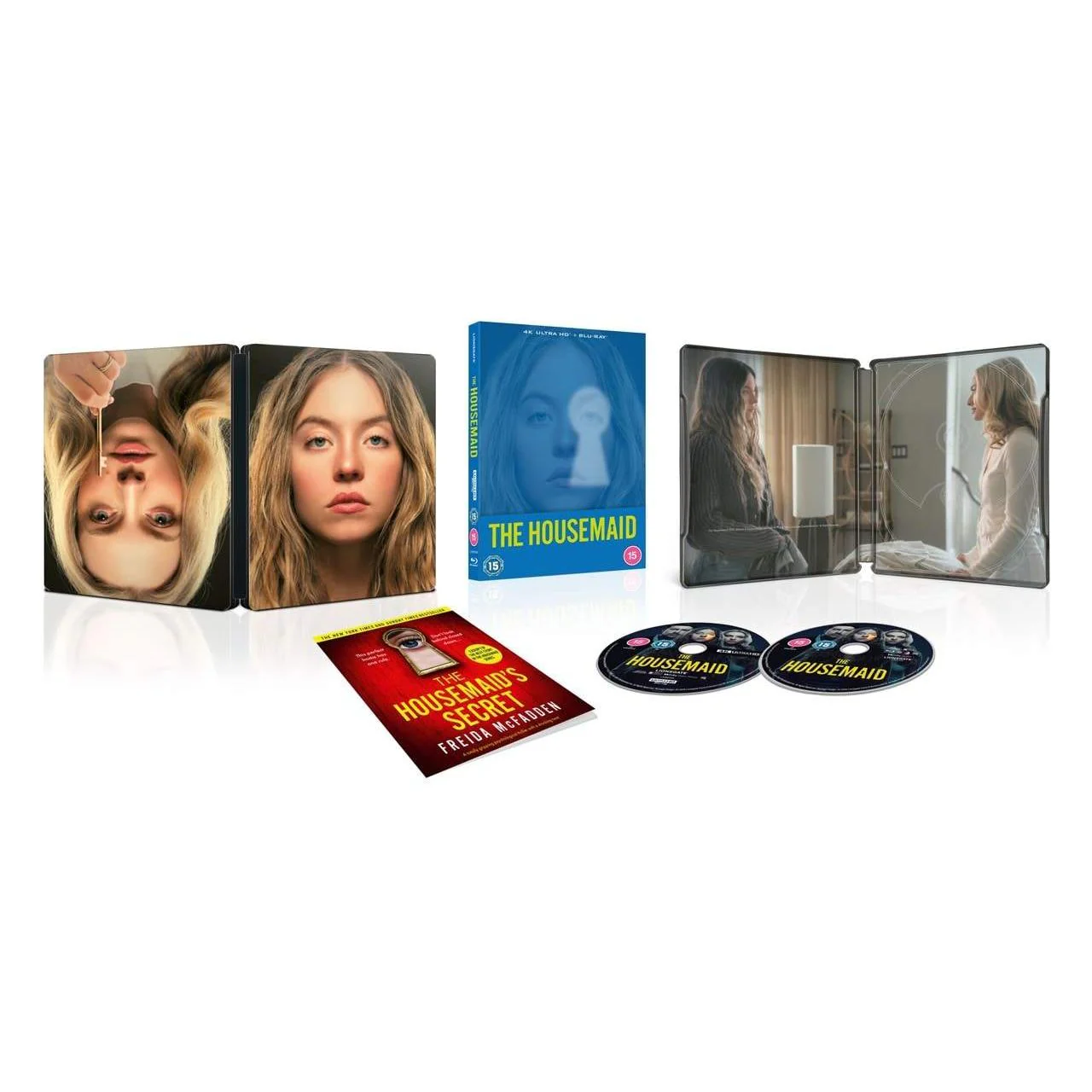 The Housemaid (2025) 4K UHD + Blu-Ray Limited Edition Steelbook (Lionsgate UK) [REGION FREE/REGION B]