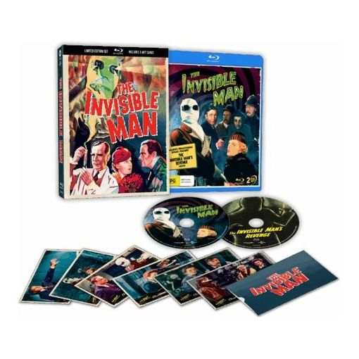 The Invisible Man (1933) - 2-Disc Blu-Ray Limited Edition 3D Lenticular Hardcase + Art Cards (Via Vision) [REGION B]