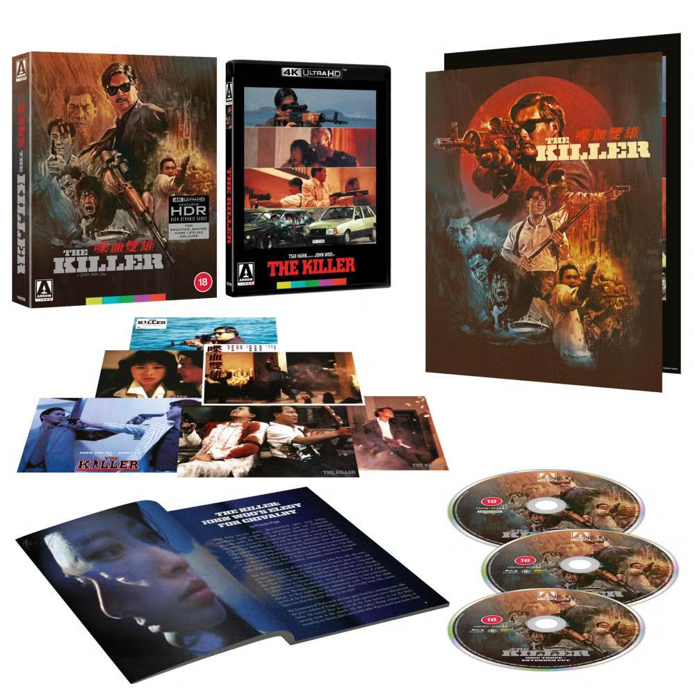 The Killer (1989) Limited Edition 4K UHD + Blu-Ray w/ Slipcase + Extras (Arrow Films UK) [REGION FREE/REGION B]