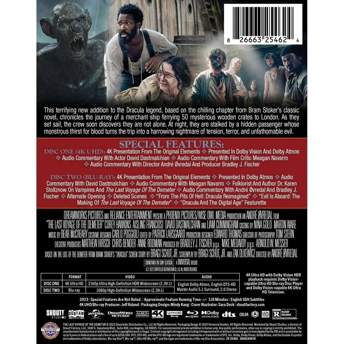 The Last Voyage of the Demeter Limited Edition 4K UHD + Blu-Ray Steelbook (Scream Factory) - Image 3