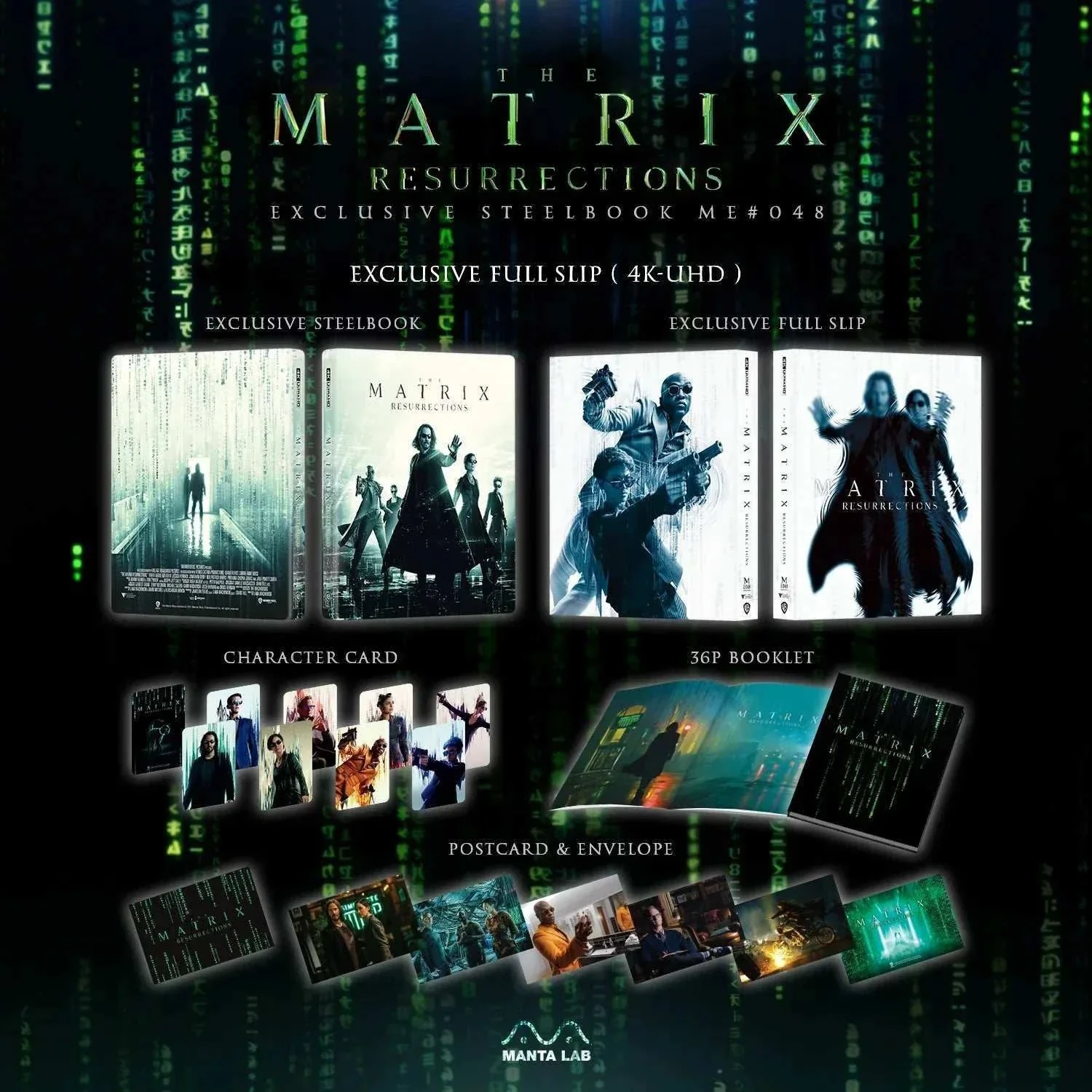 The Matrix Resurrections 4K UHD + Blu-Ray Steelbook - One Click (ME #47) w/ Dejavu Cat Gift - Image 6