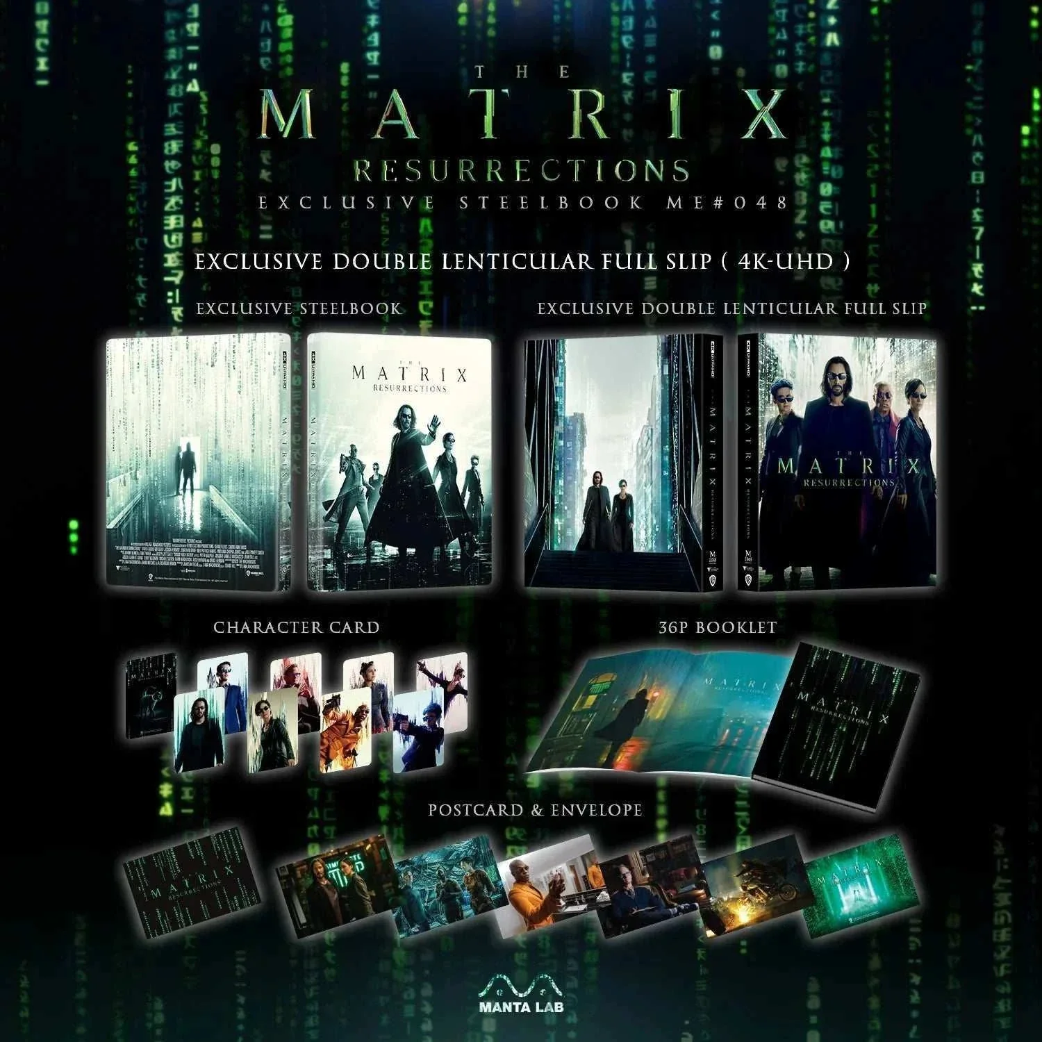 The Matrix Resurrections 4K UHD + Blu-Ray Steelbook - One Click (ME #47) w/ Dejavu Cat Gift - Image 9