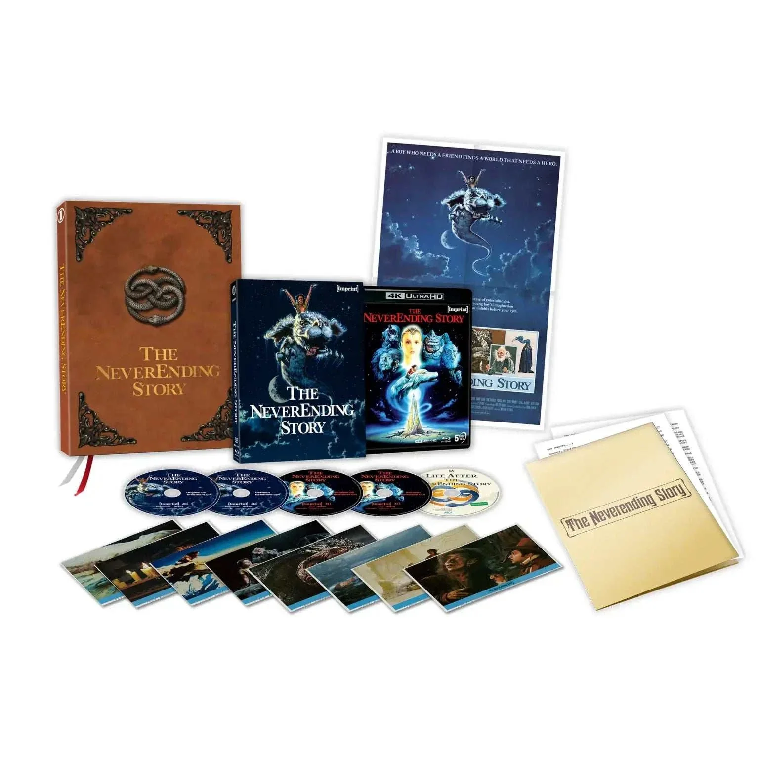 The NeverEnding Story (1984) – 40th Anniversary Limited Edition 5-Disc 4K UHD + Blu-ray w/ Exclusive Replica Storybook Packaging (Imprint Films)